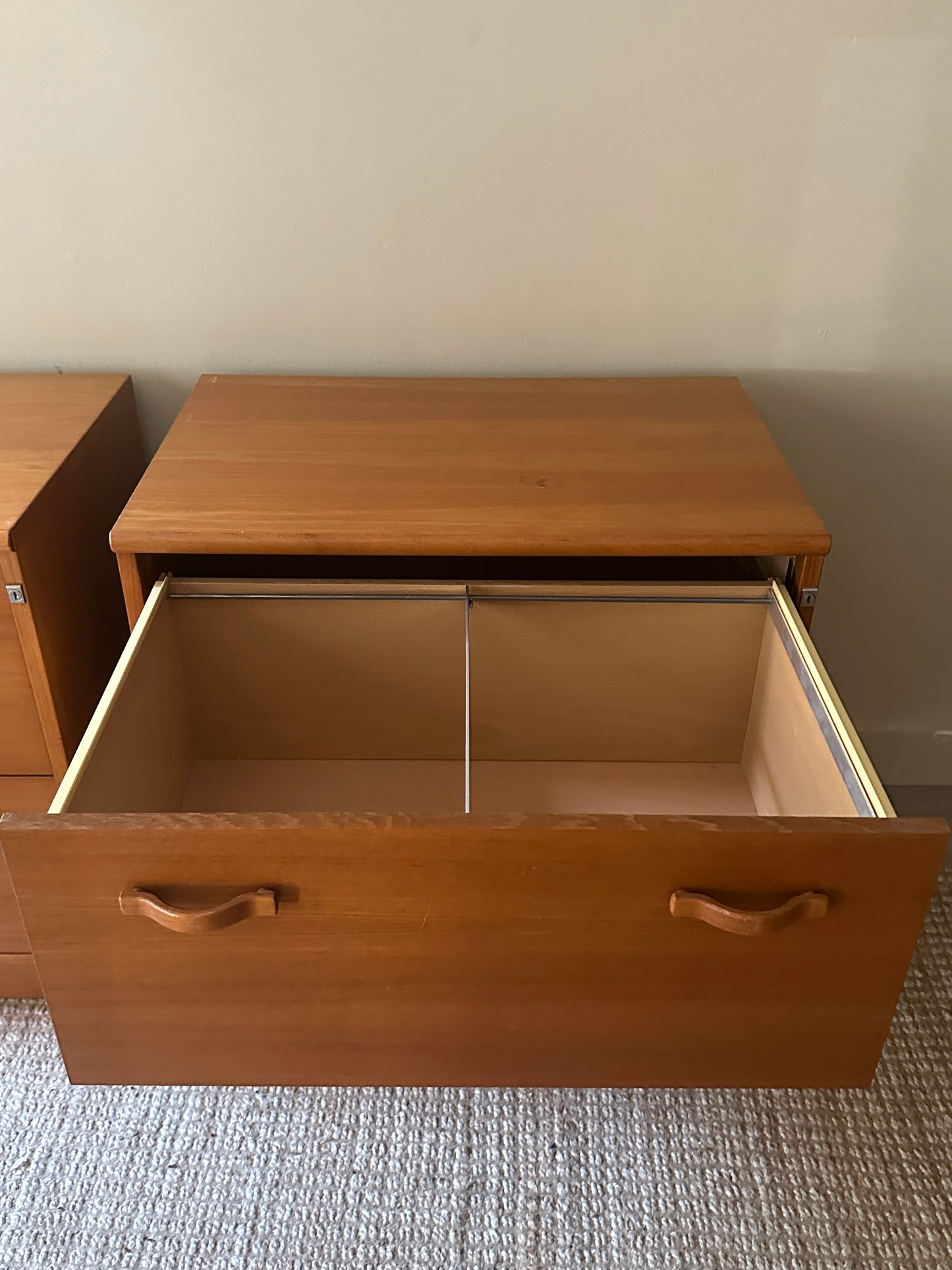 Teak file cabinet (right)