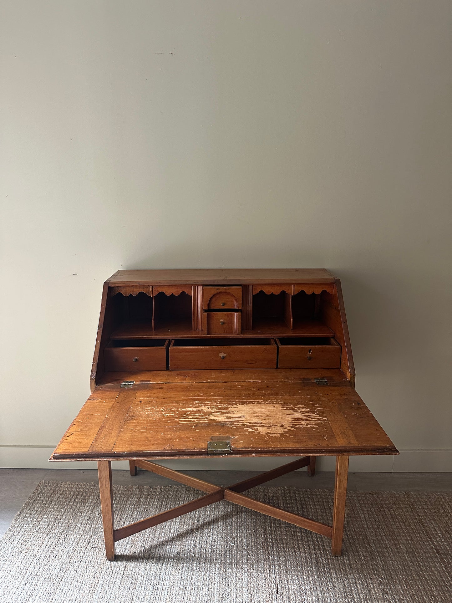 Pine secretary desk
