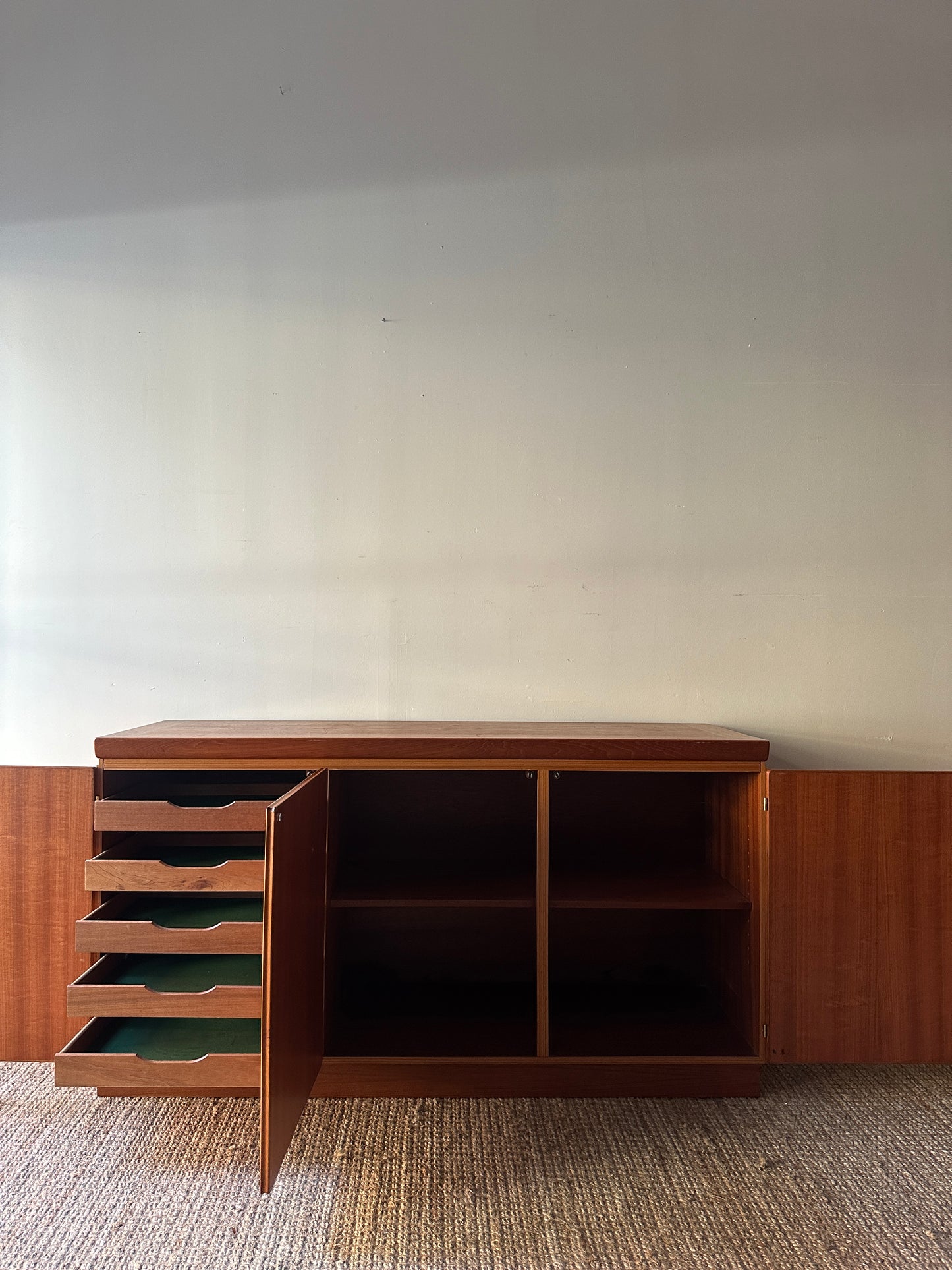 Danish teak credenza