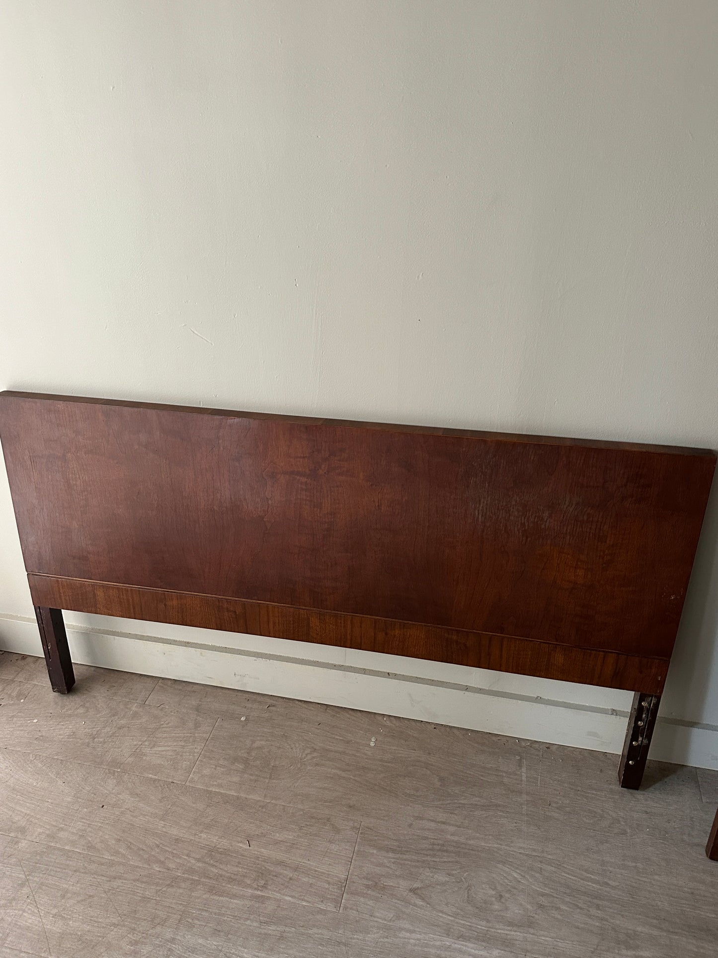Walnut headboard and foot board. Full.