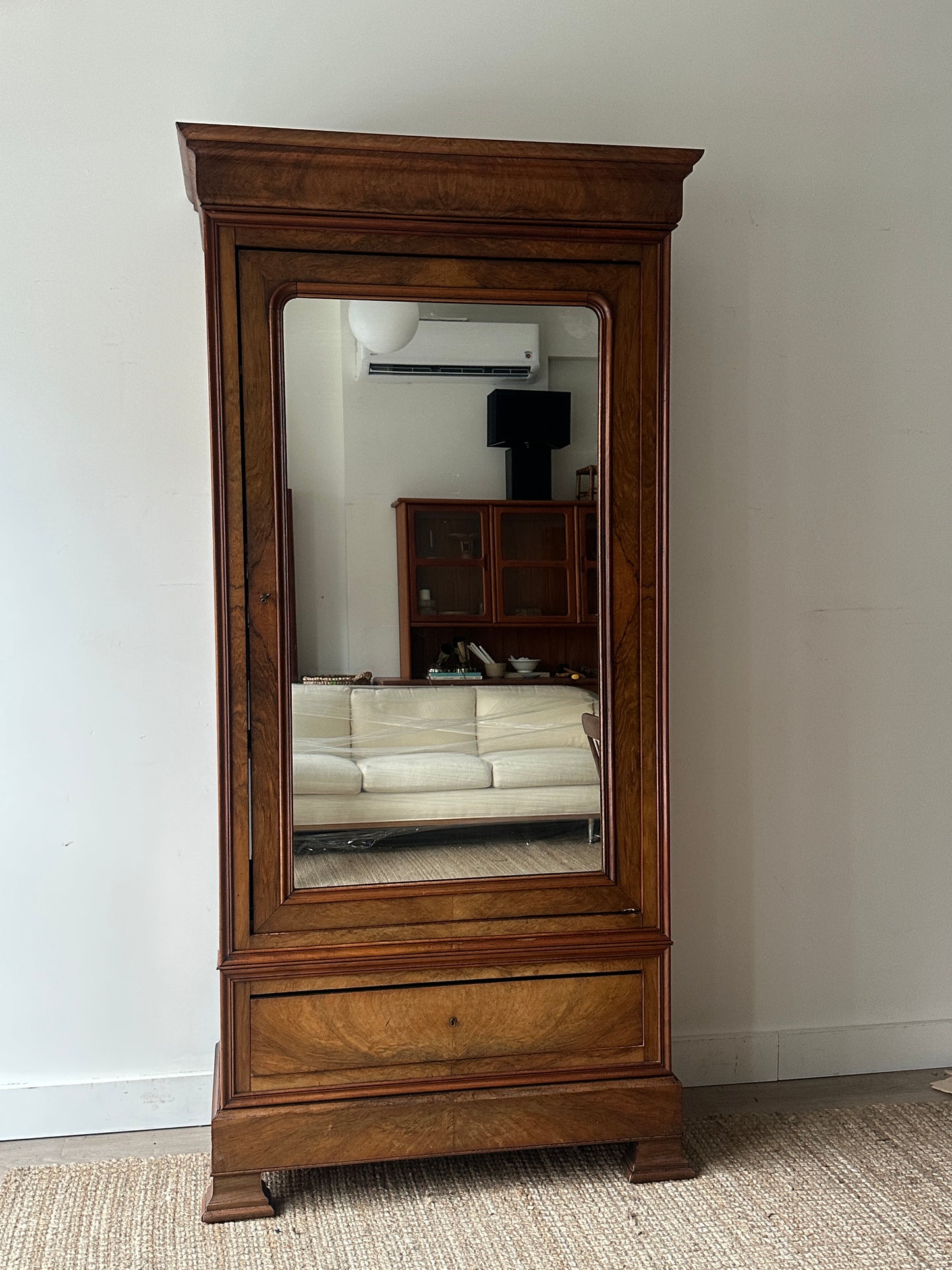 19th c. walnut armoire