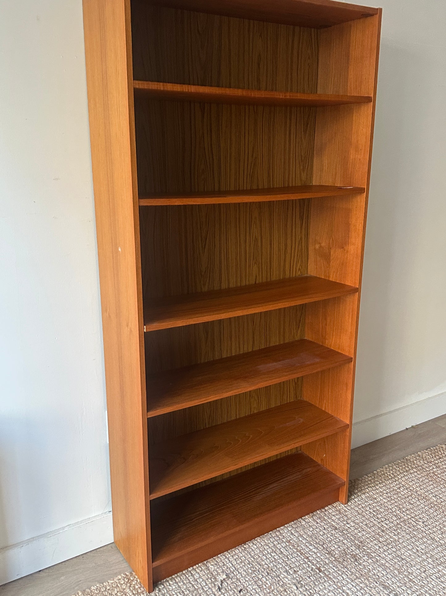 Teak shelves