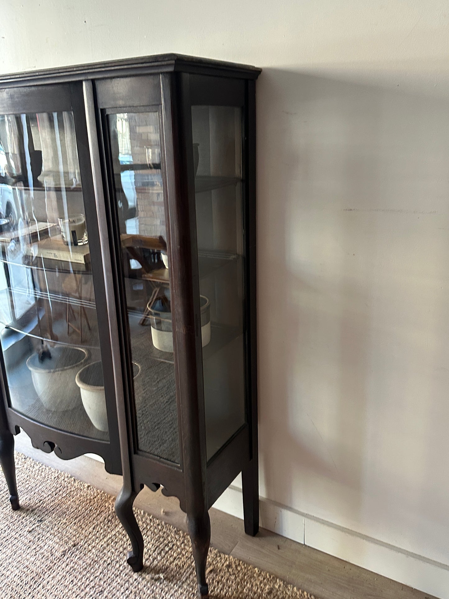 Walnut display case