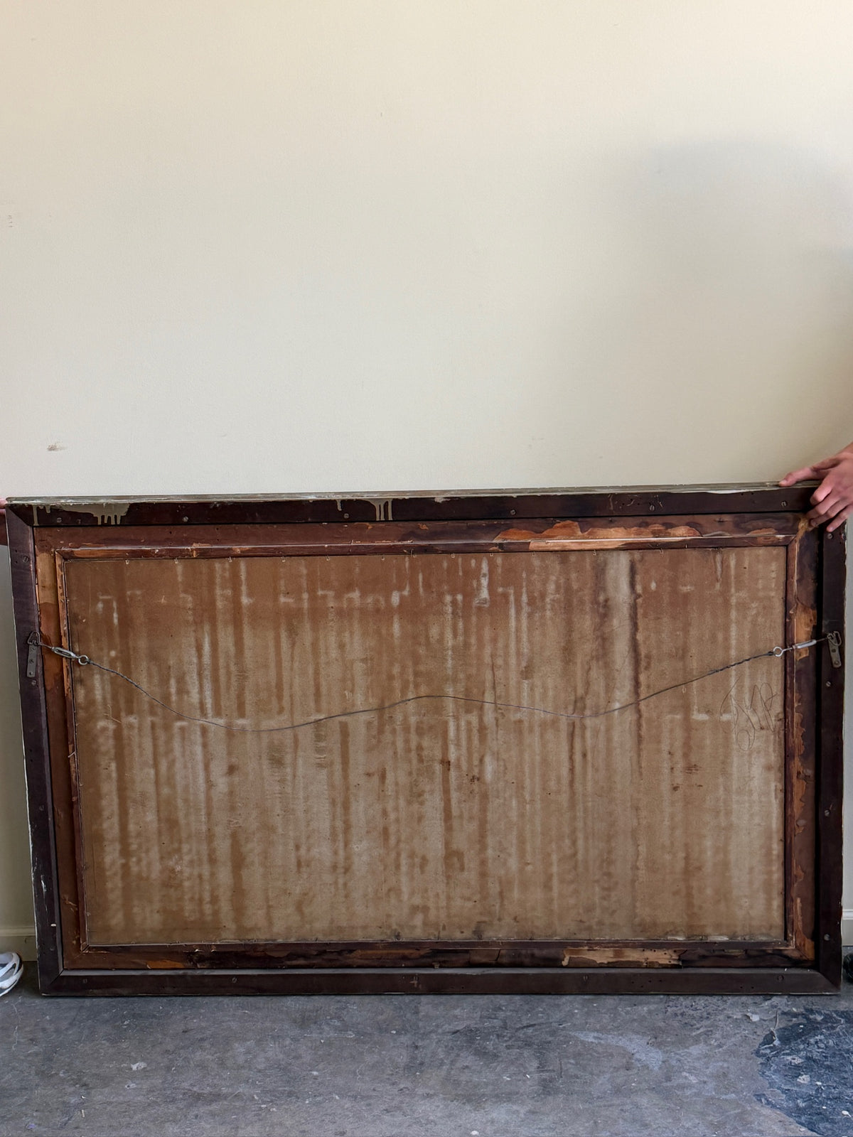 Large gilt mirror