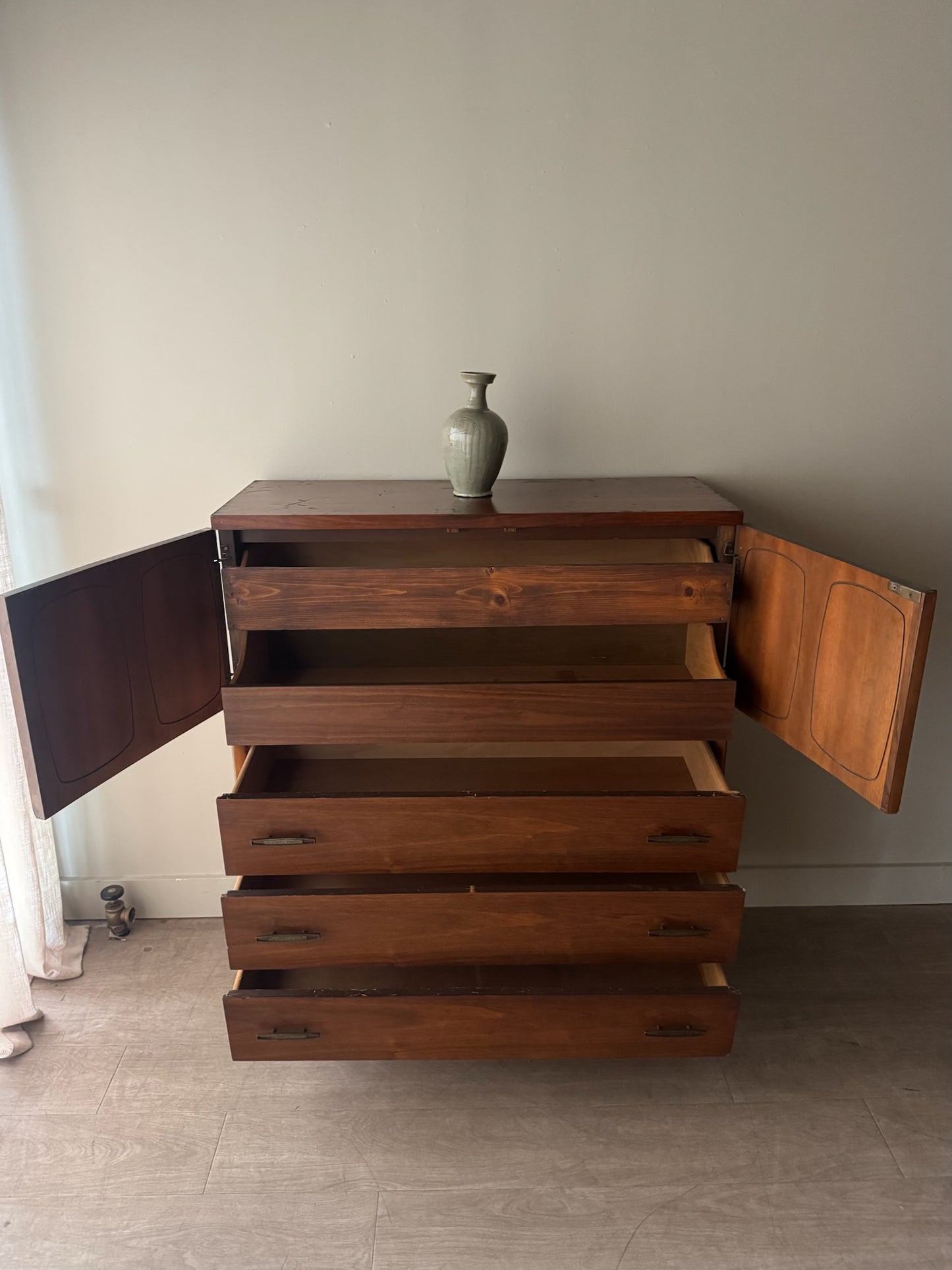 Walnut gentlemen’s dresser
