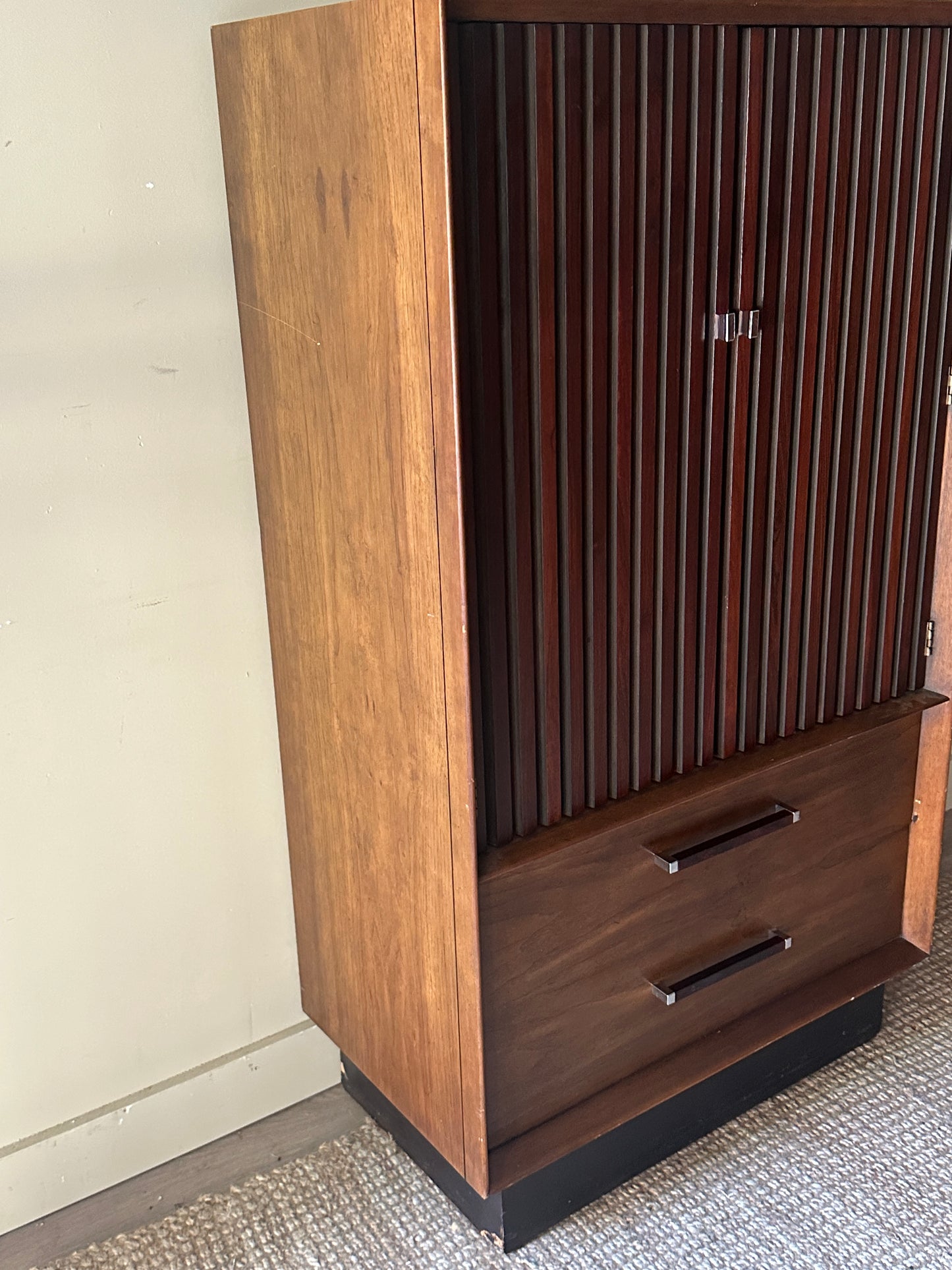 Lane walnut dresser