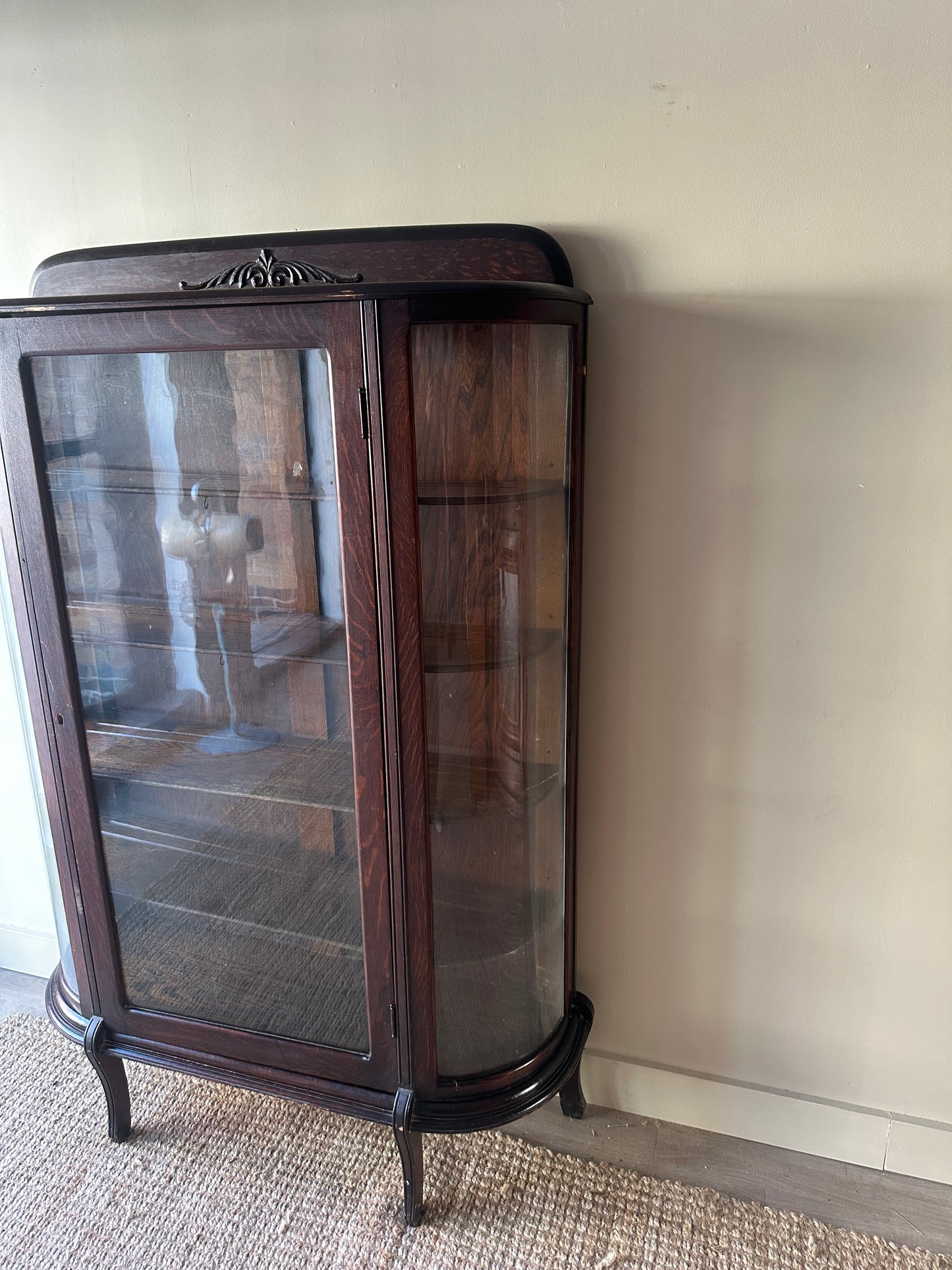 Oak display case