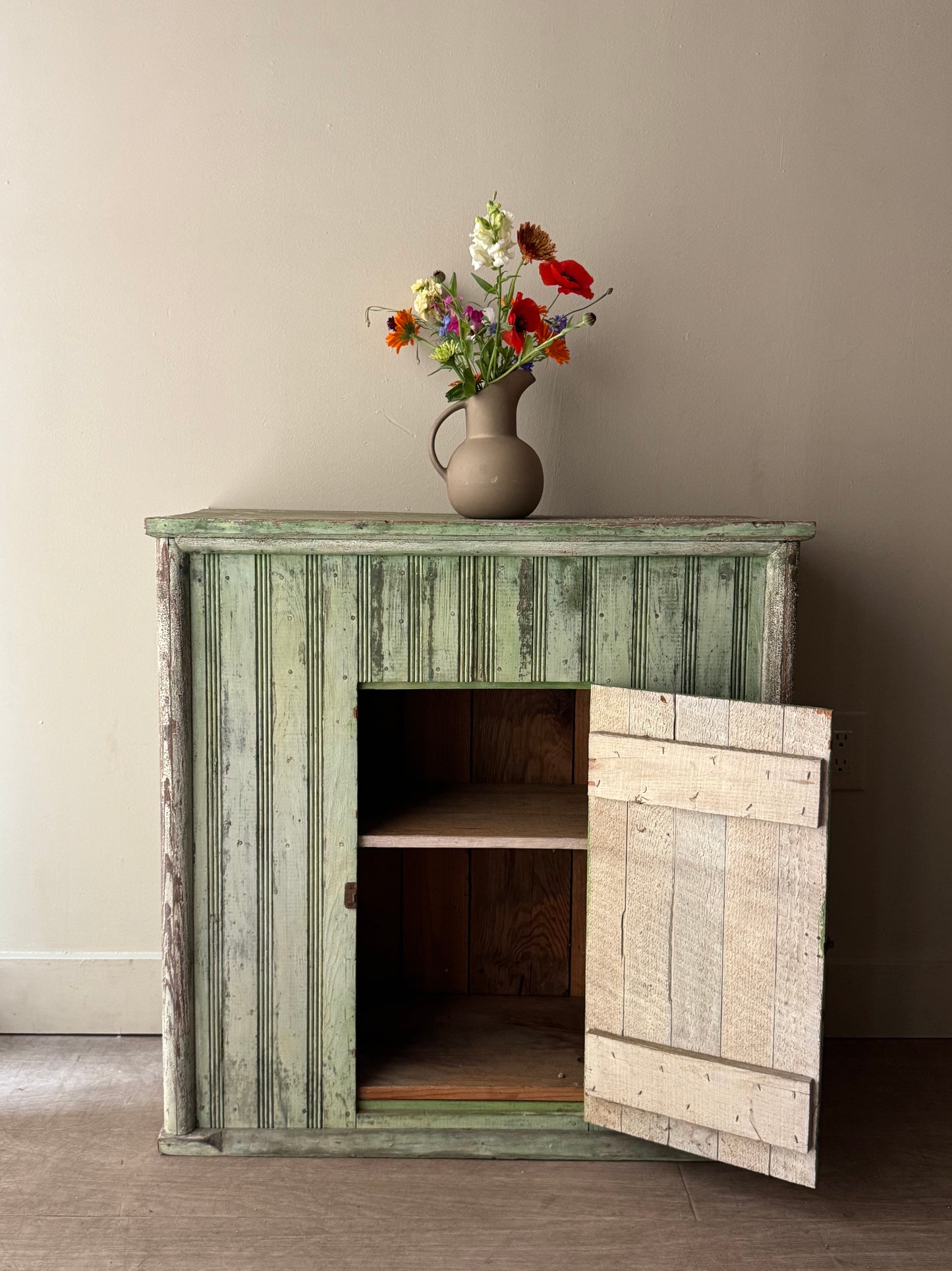 Green Painted Cabinet