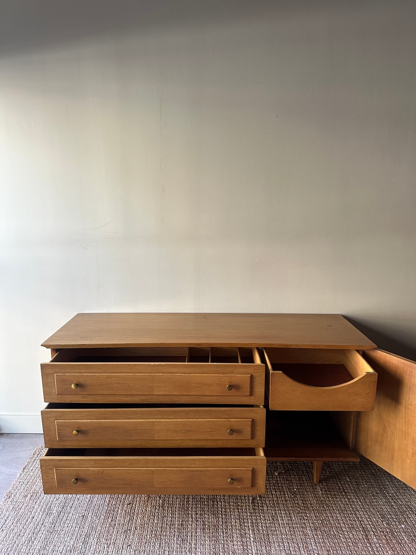 Young Manufacturing blonde credenza