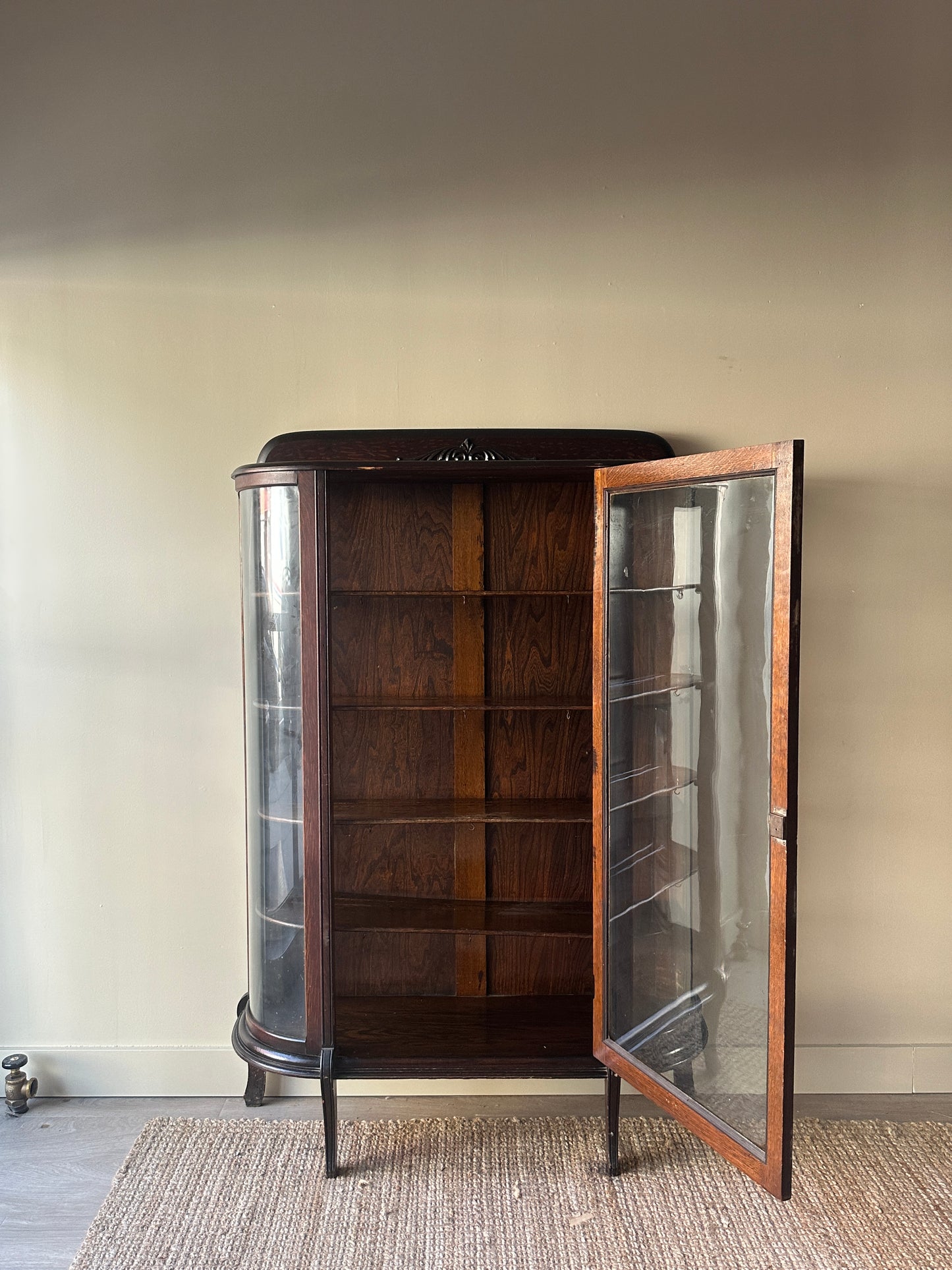 Oak display case