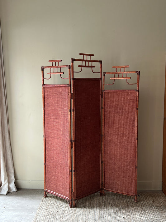 Rattan room divider