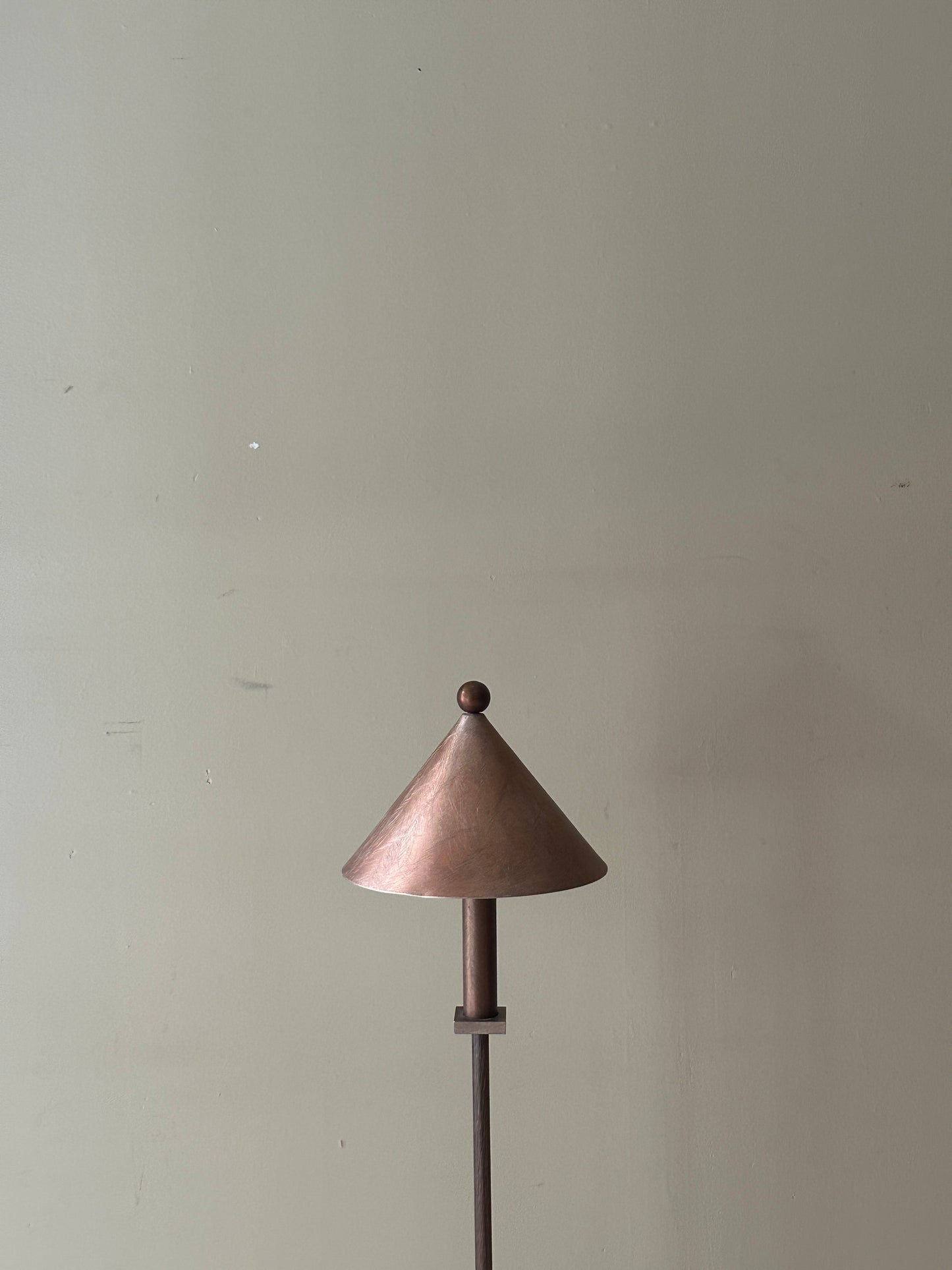 Copper toned lamp
