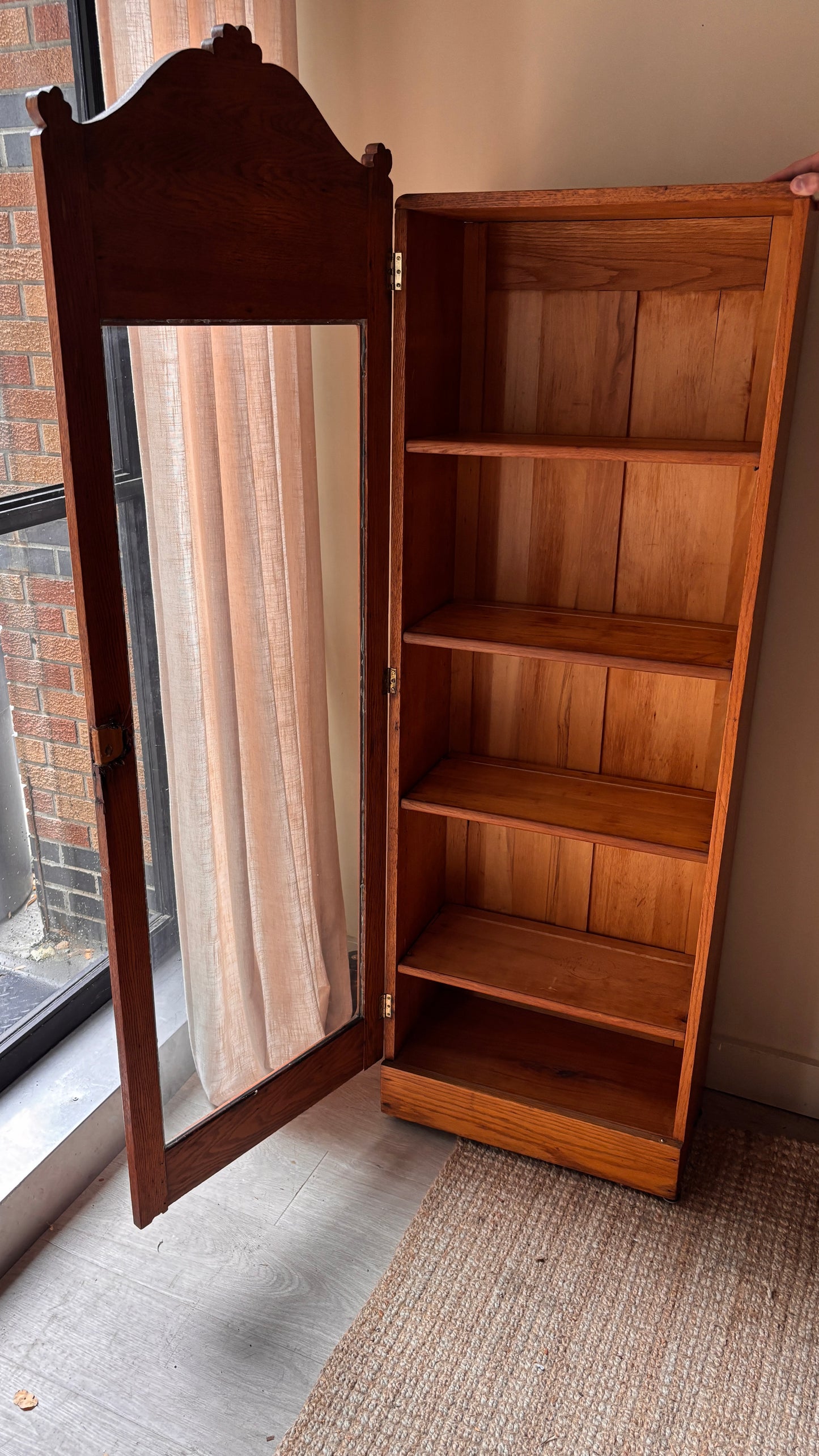 Oak Display bookcase