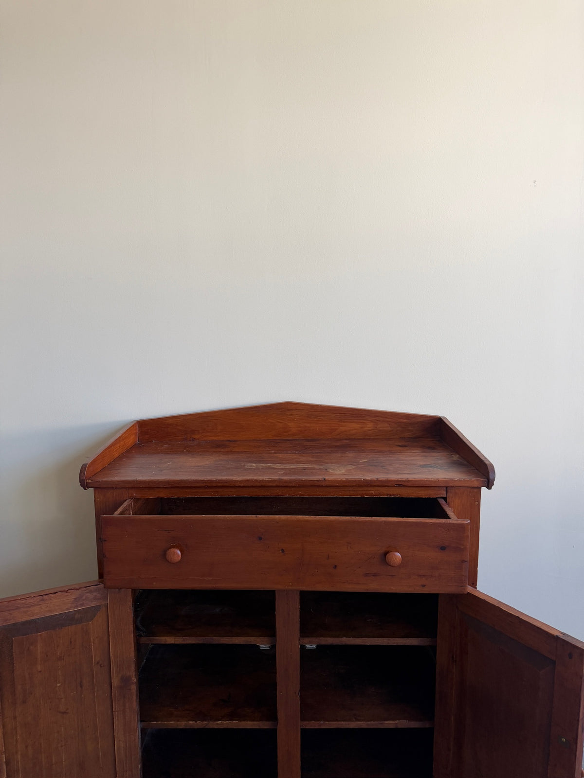 Mid-Atlantic Federal yellow pine jelly cupboard