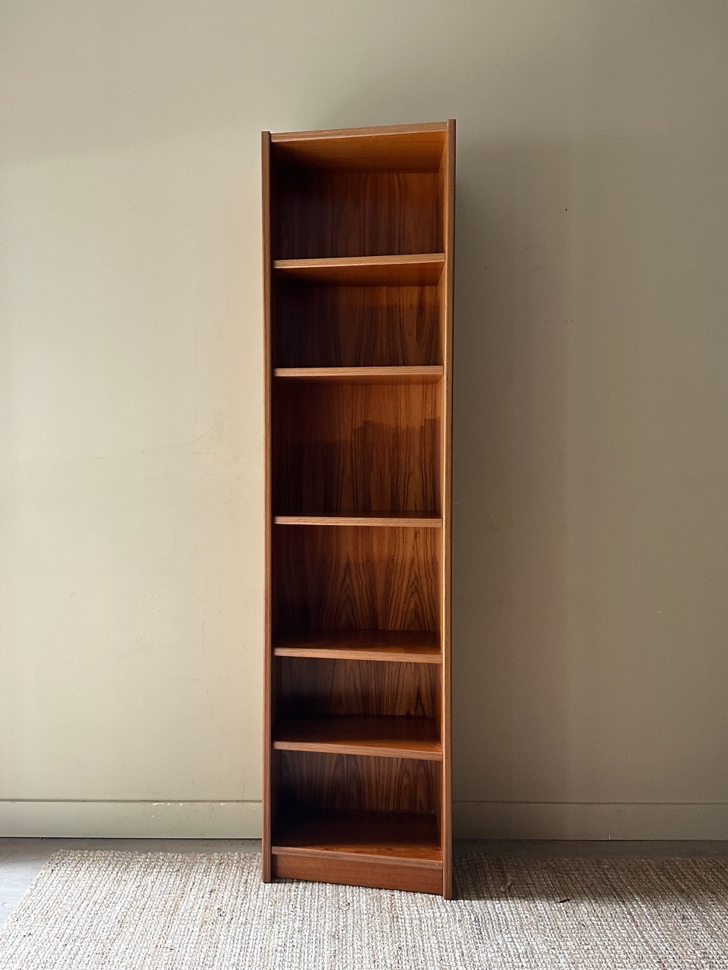 Teak corner shelf