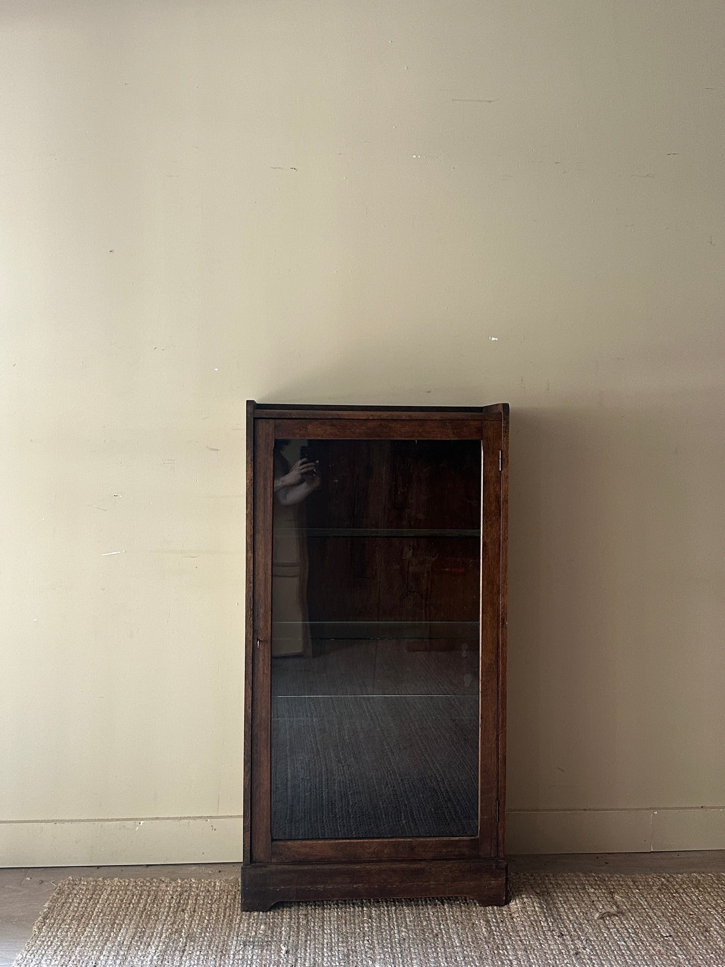 Oak and glass display case