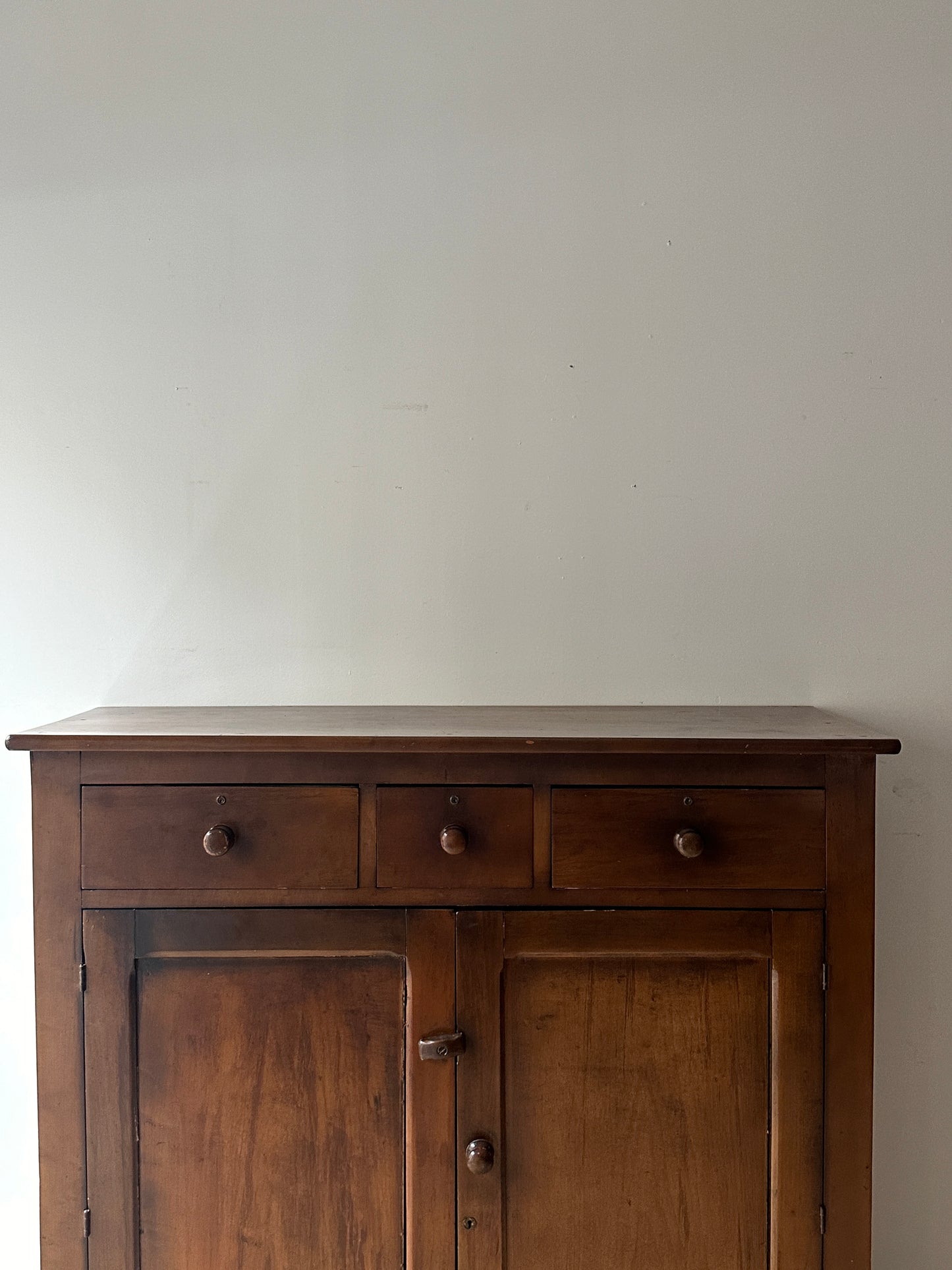 Punched tin pie cupboard