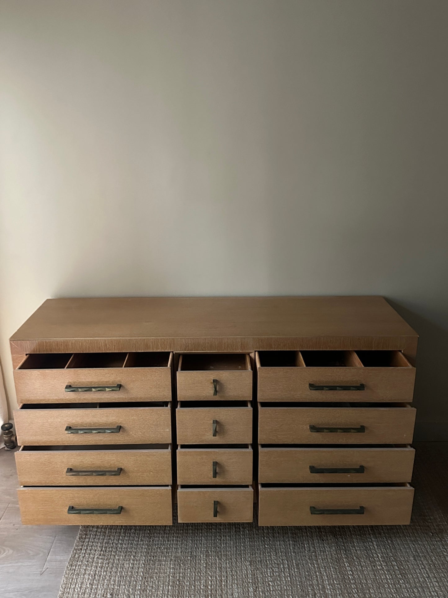 Robinson blonde oak credenza