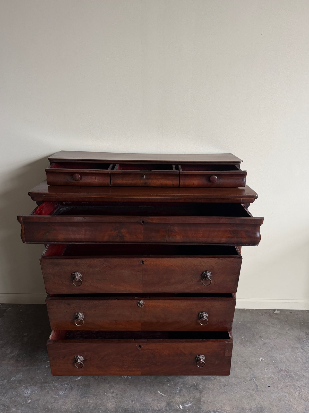 Empire mahogany dresser