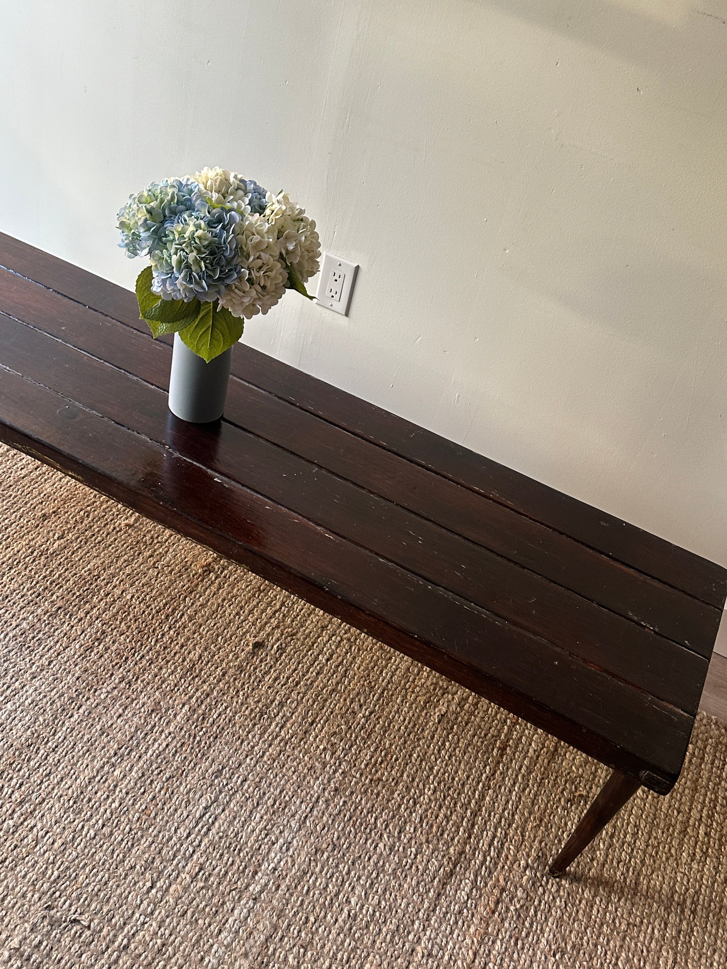 Long plank coffee table