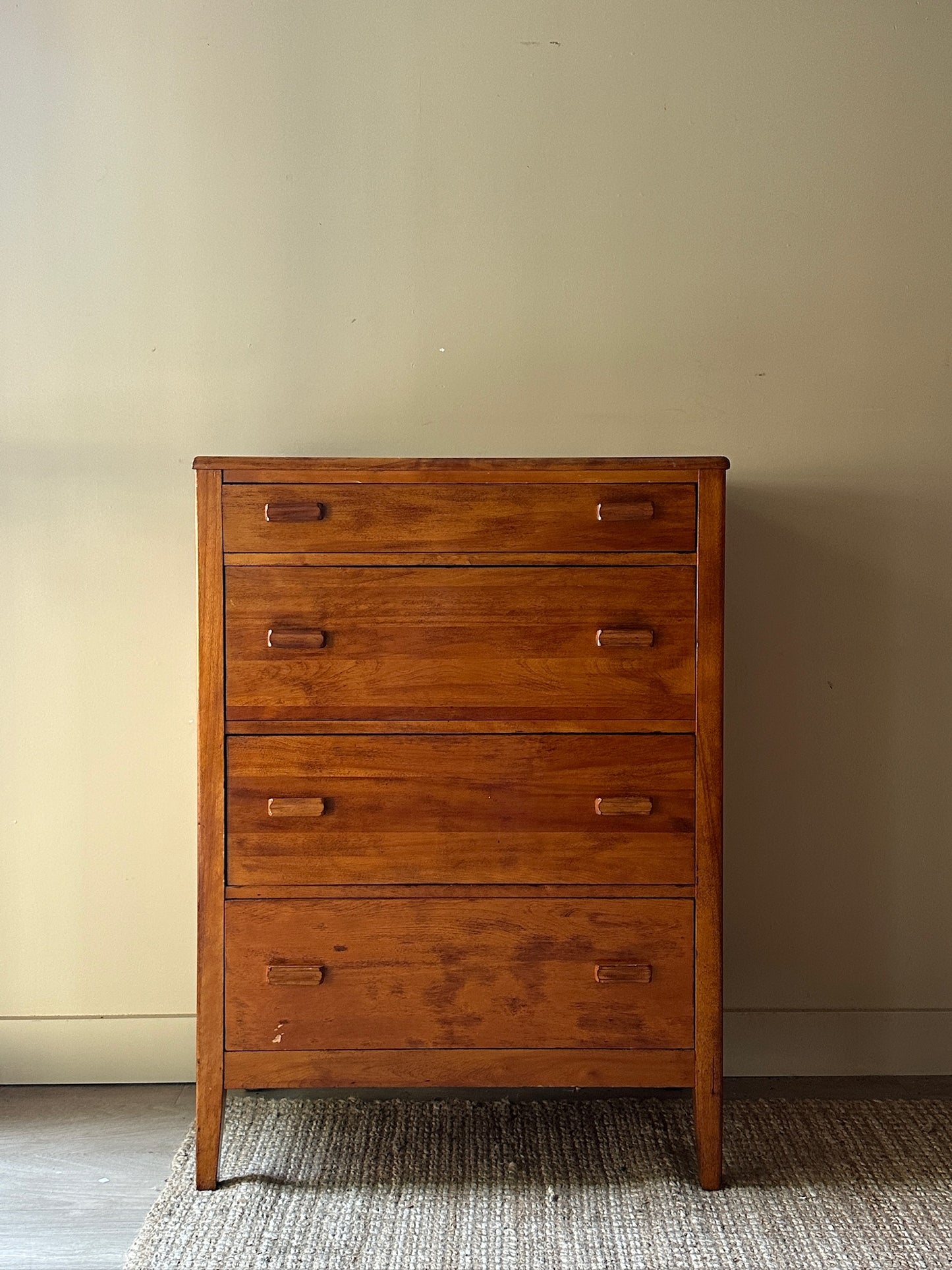 Pine secretary dresser