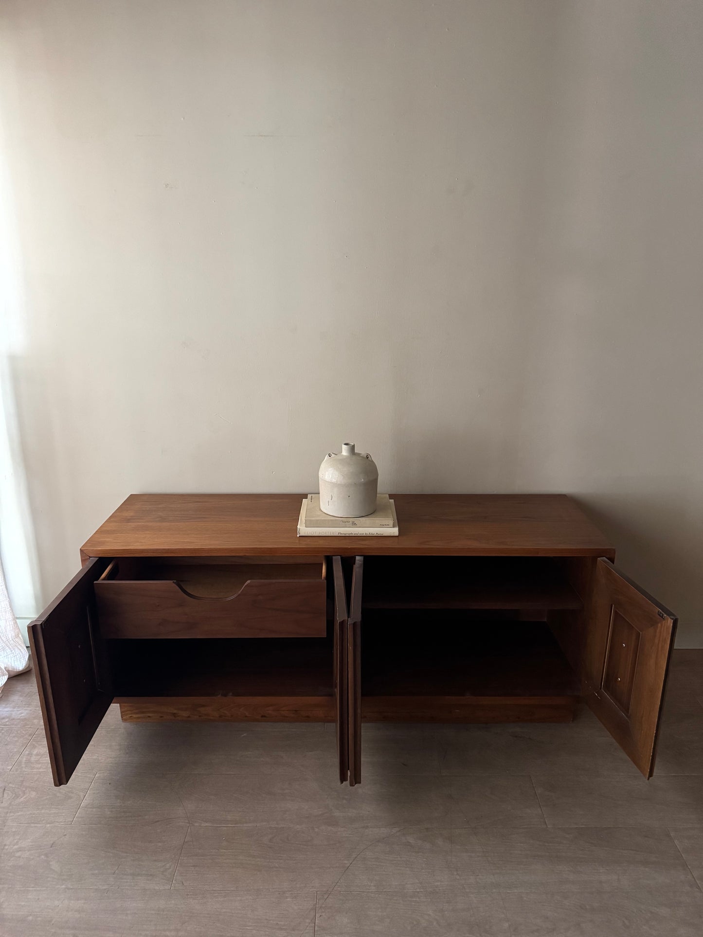 Walnut credenza