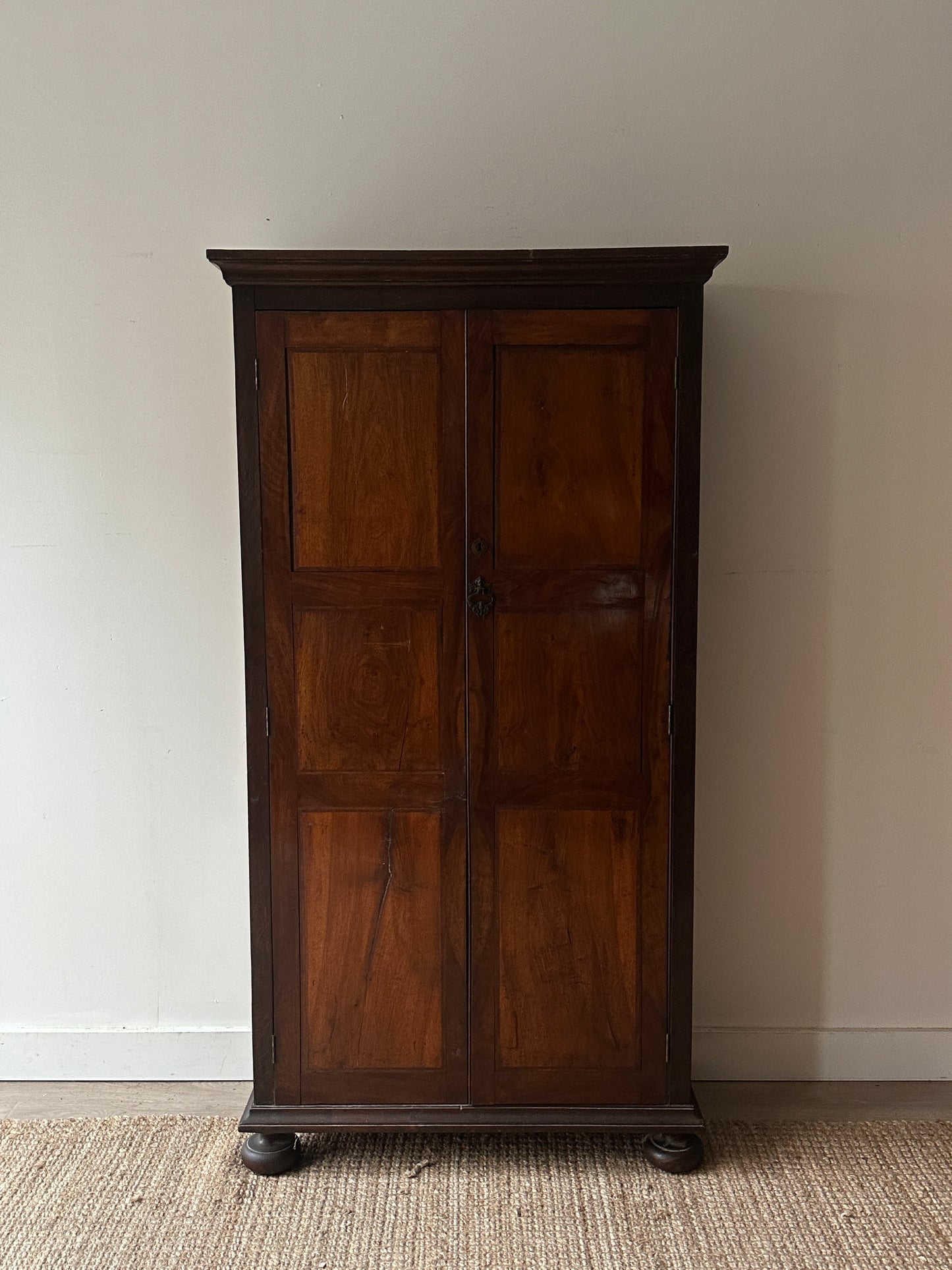 Edwardian bun foot cupboard