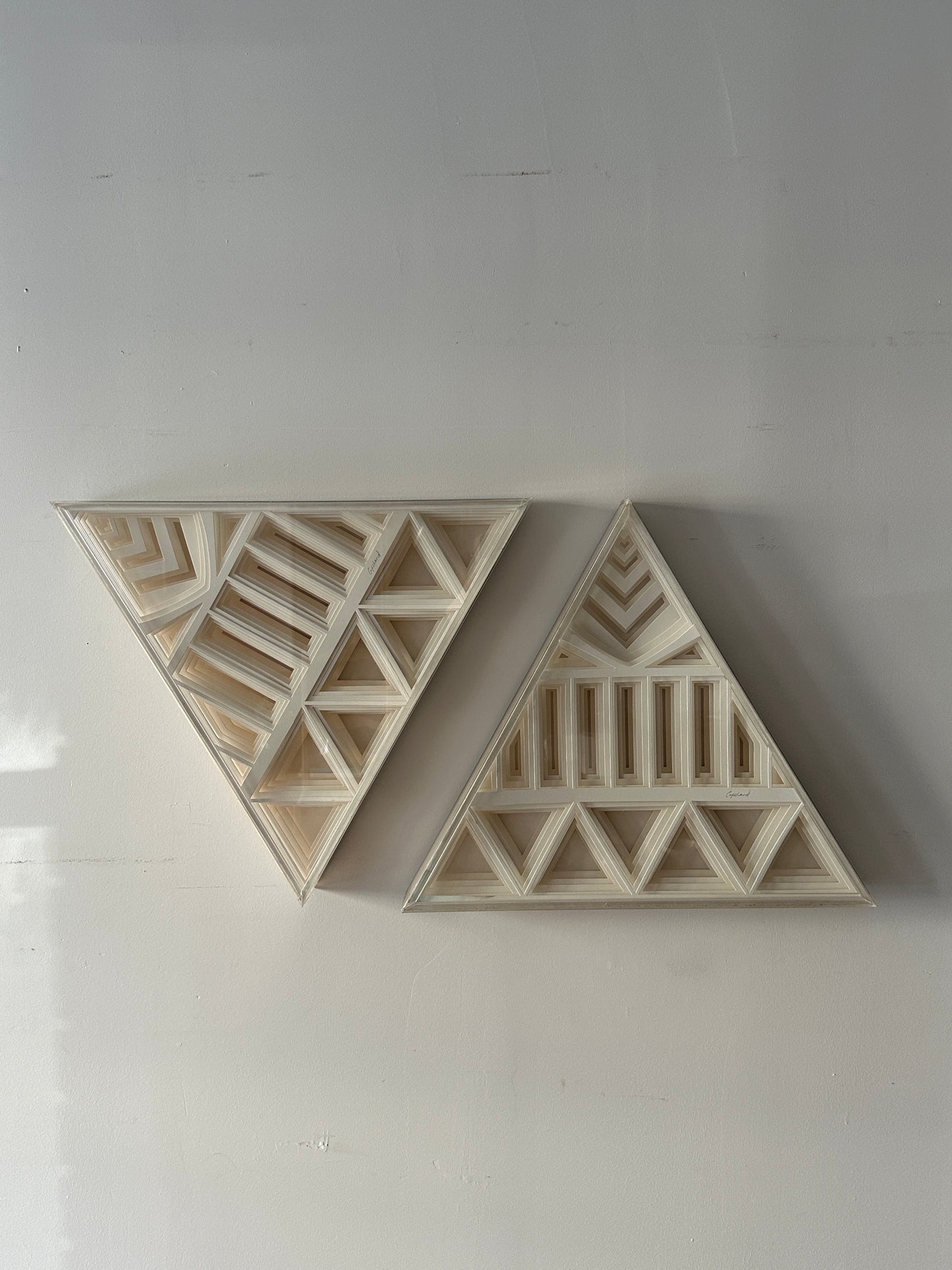 Greg Copeland 3D paper cut wall sculptures. Sold individually.