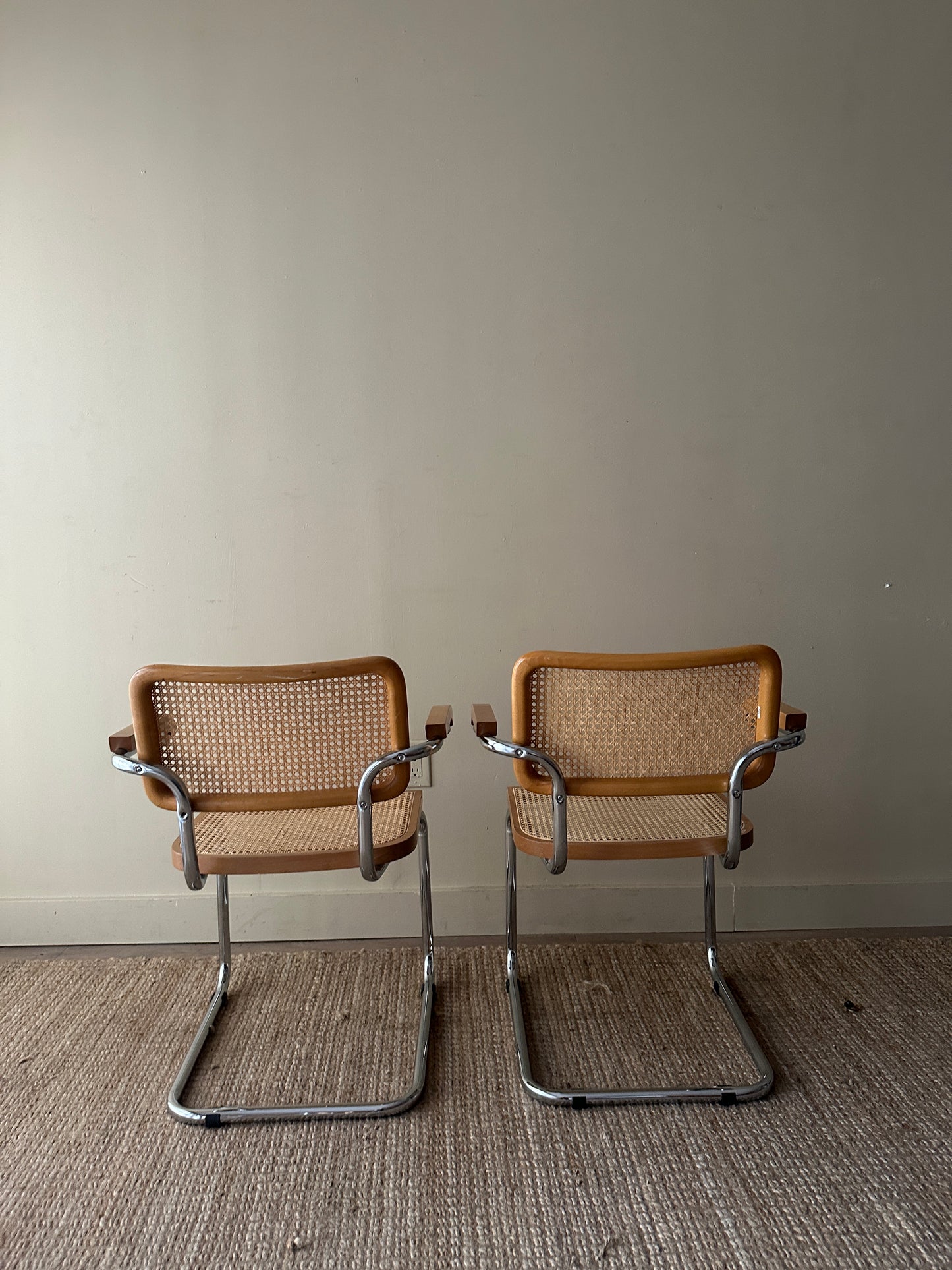 Cesca arm chairs. Sold individually.