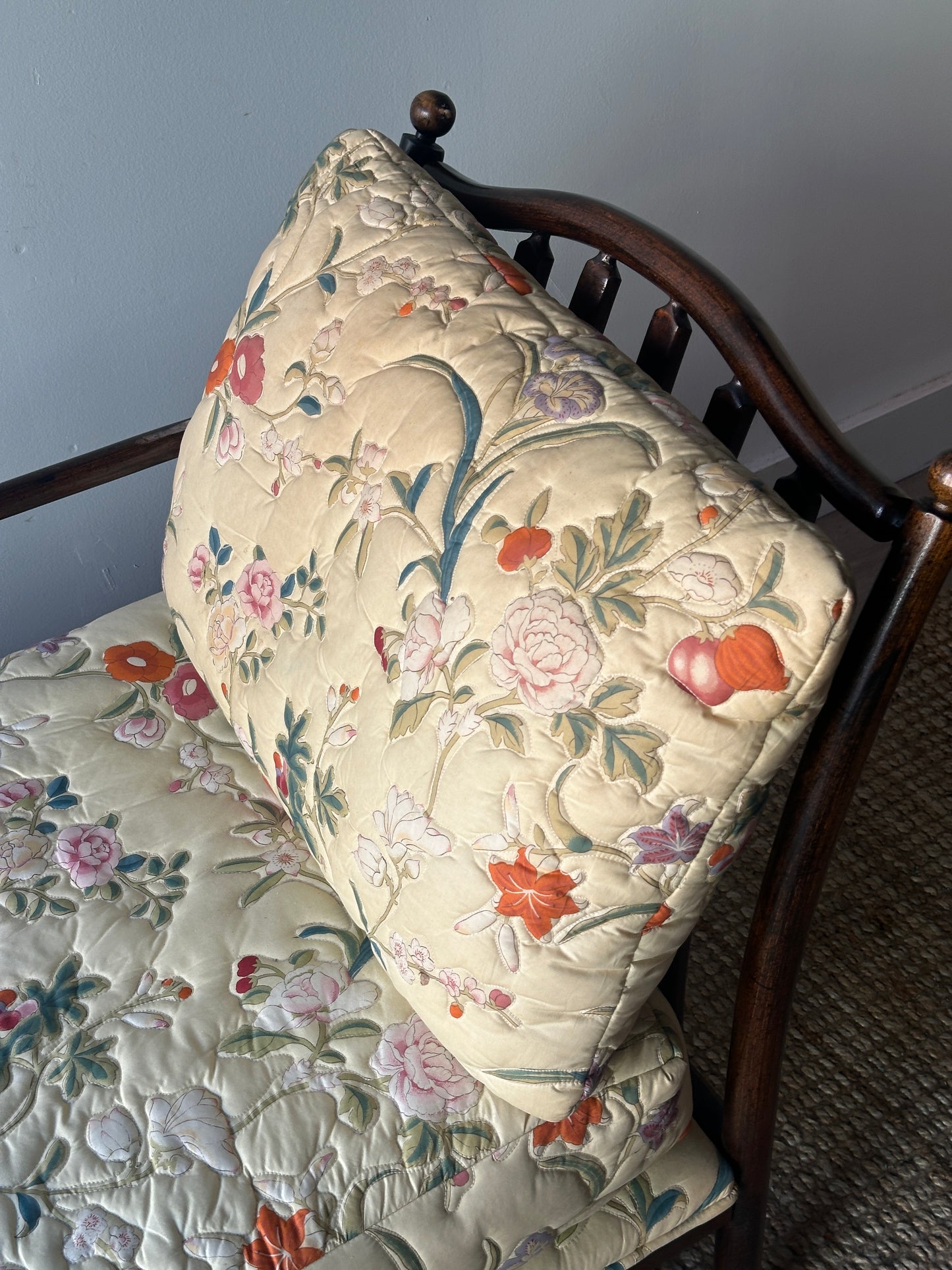 Walnut chaise