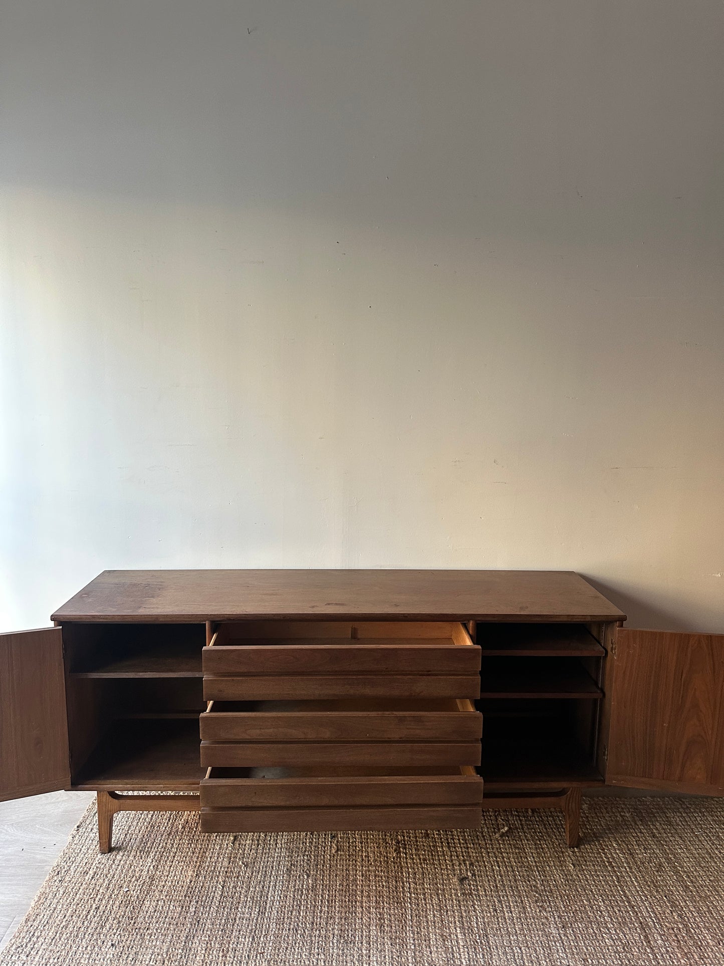 Walnut credenza