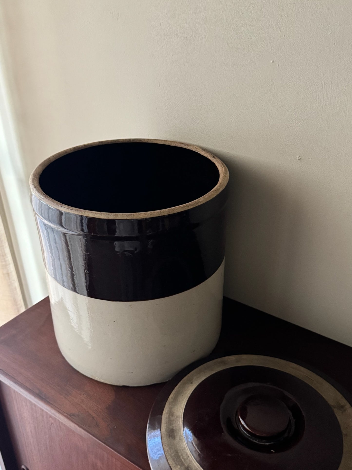 English stoneware crock