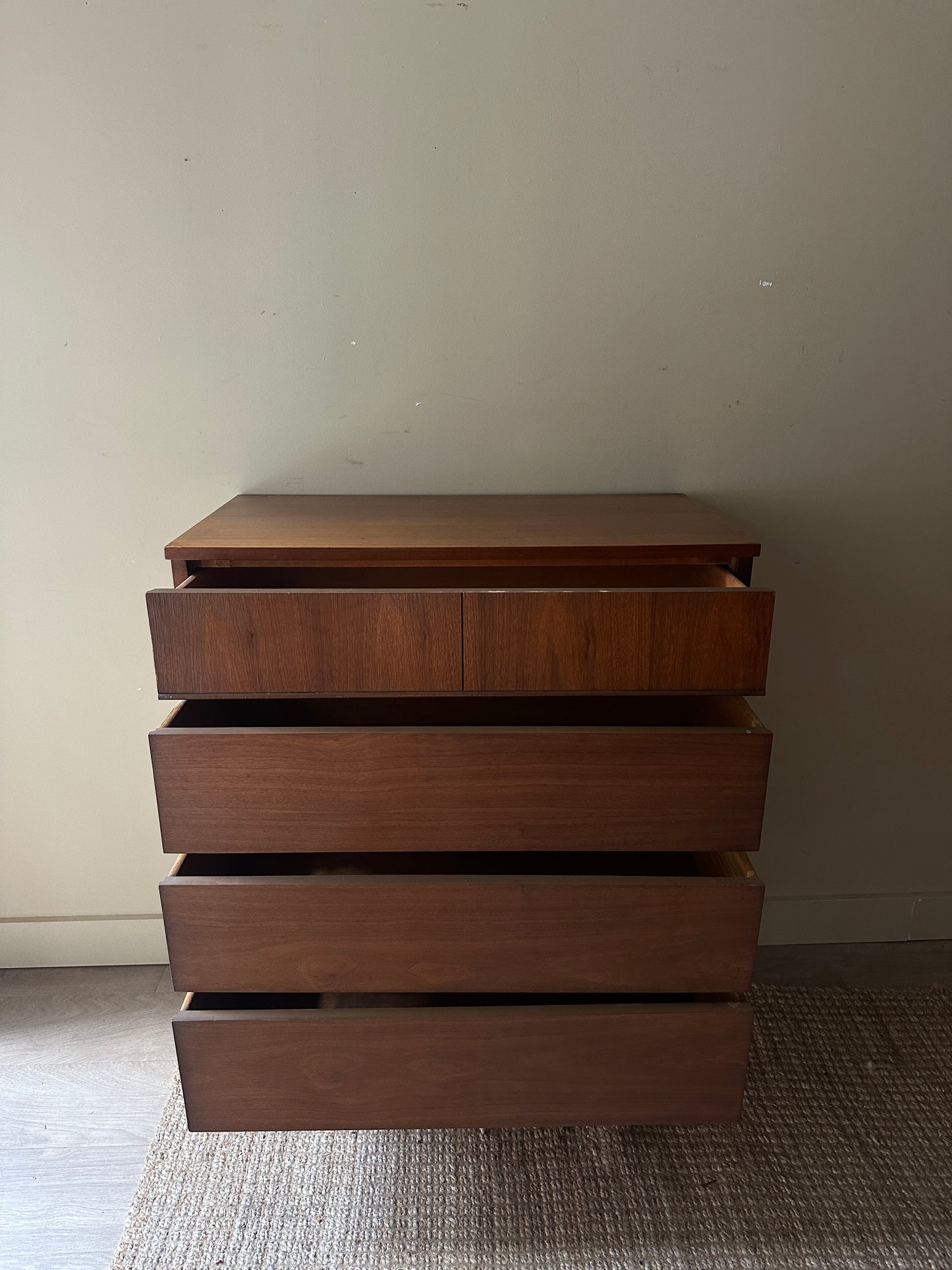 Walnut tall boy