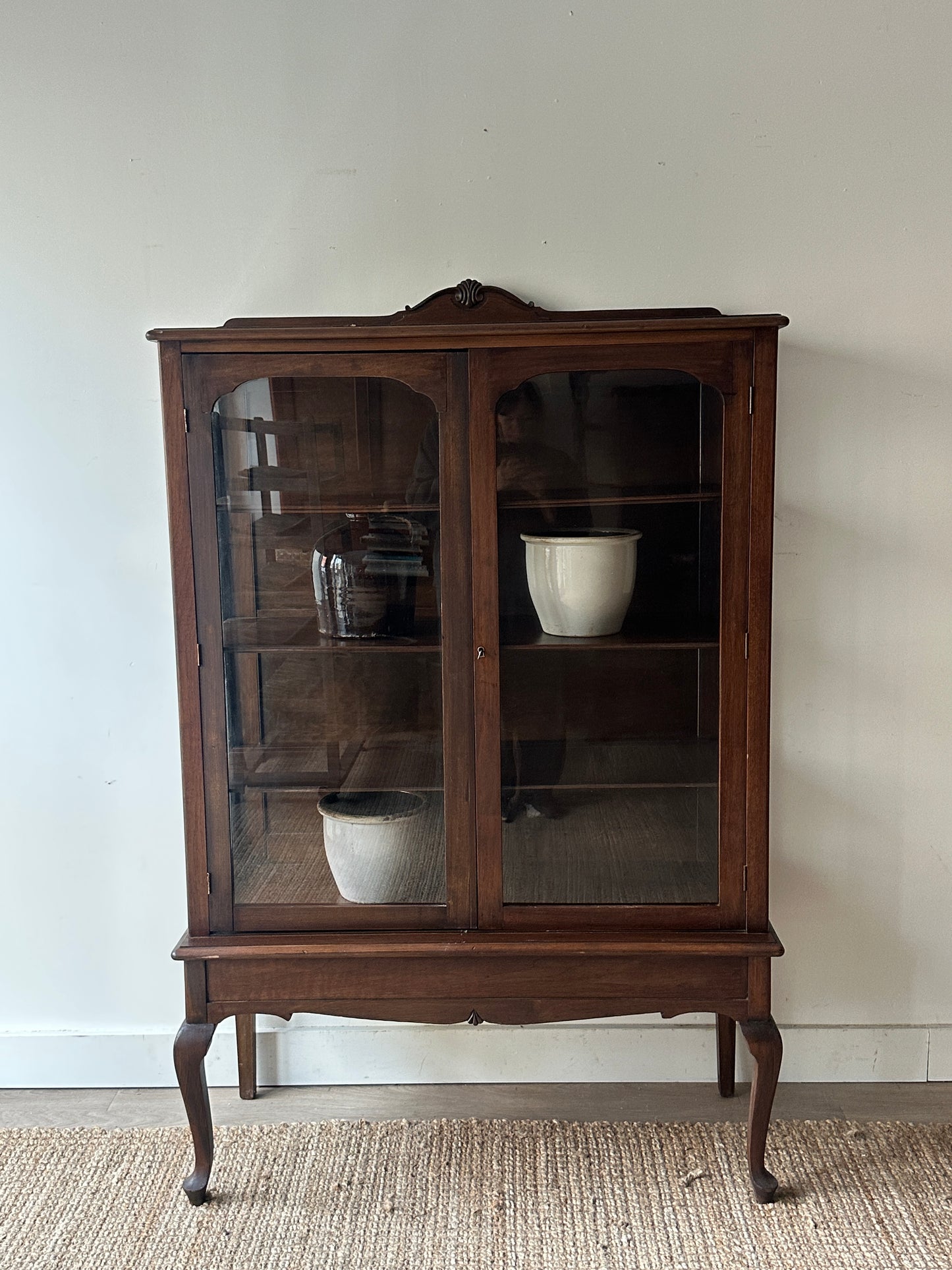 Walnut display case
