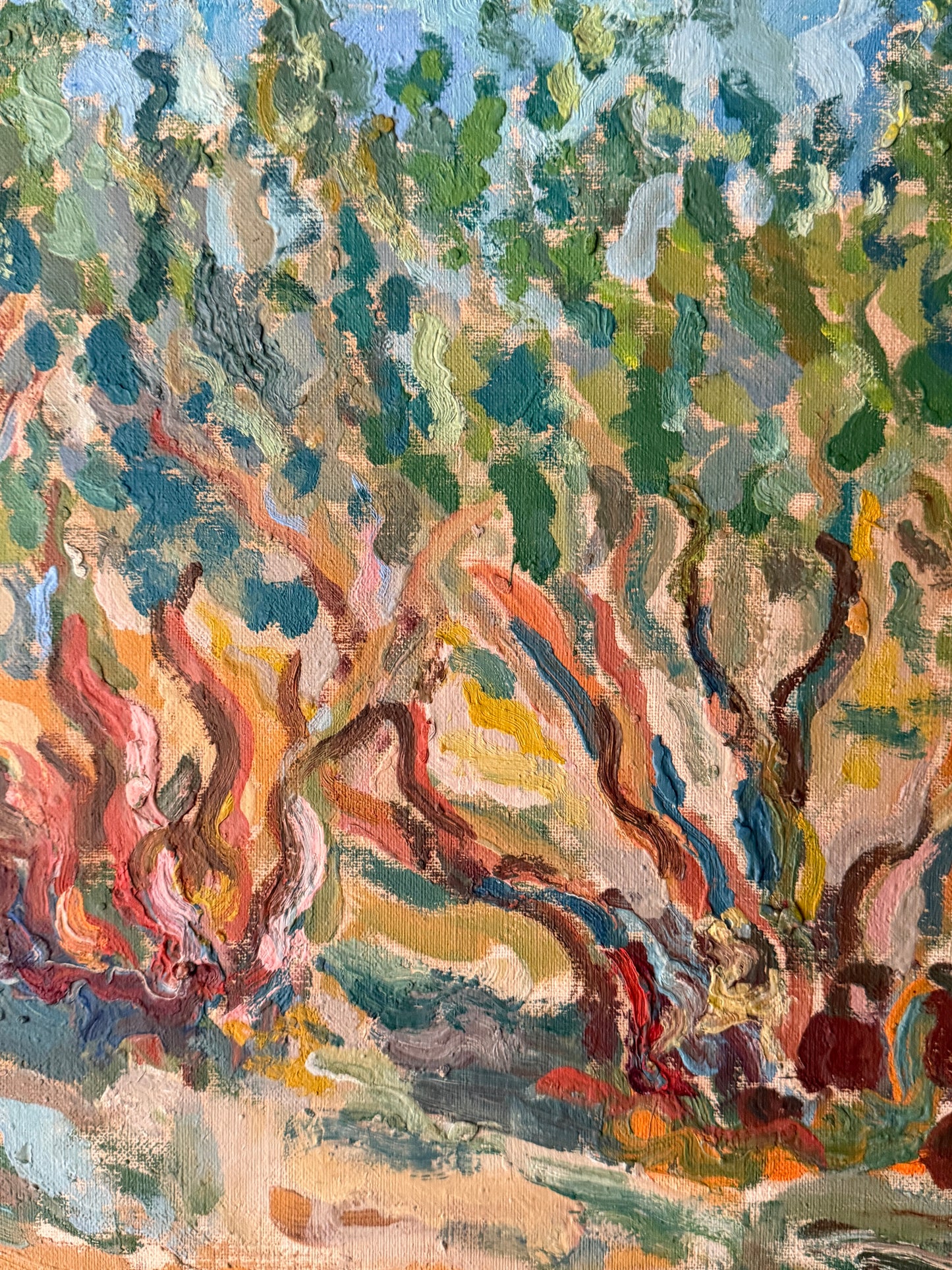 Tree landscape. Unsigned.