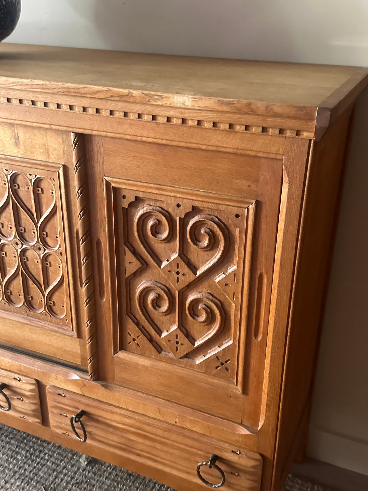 Danish oak sideboard by Henning Kjaernulf