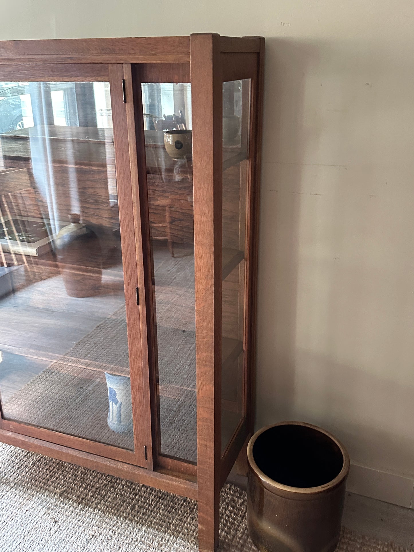 Oak display case