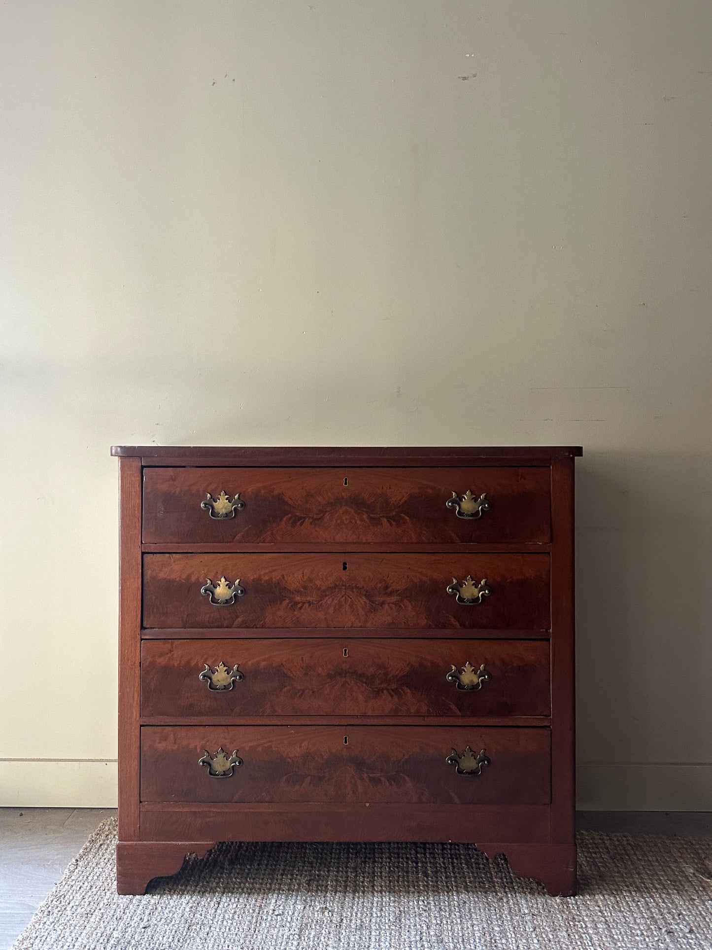 Walnut burl dresser