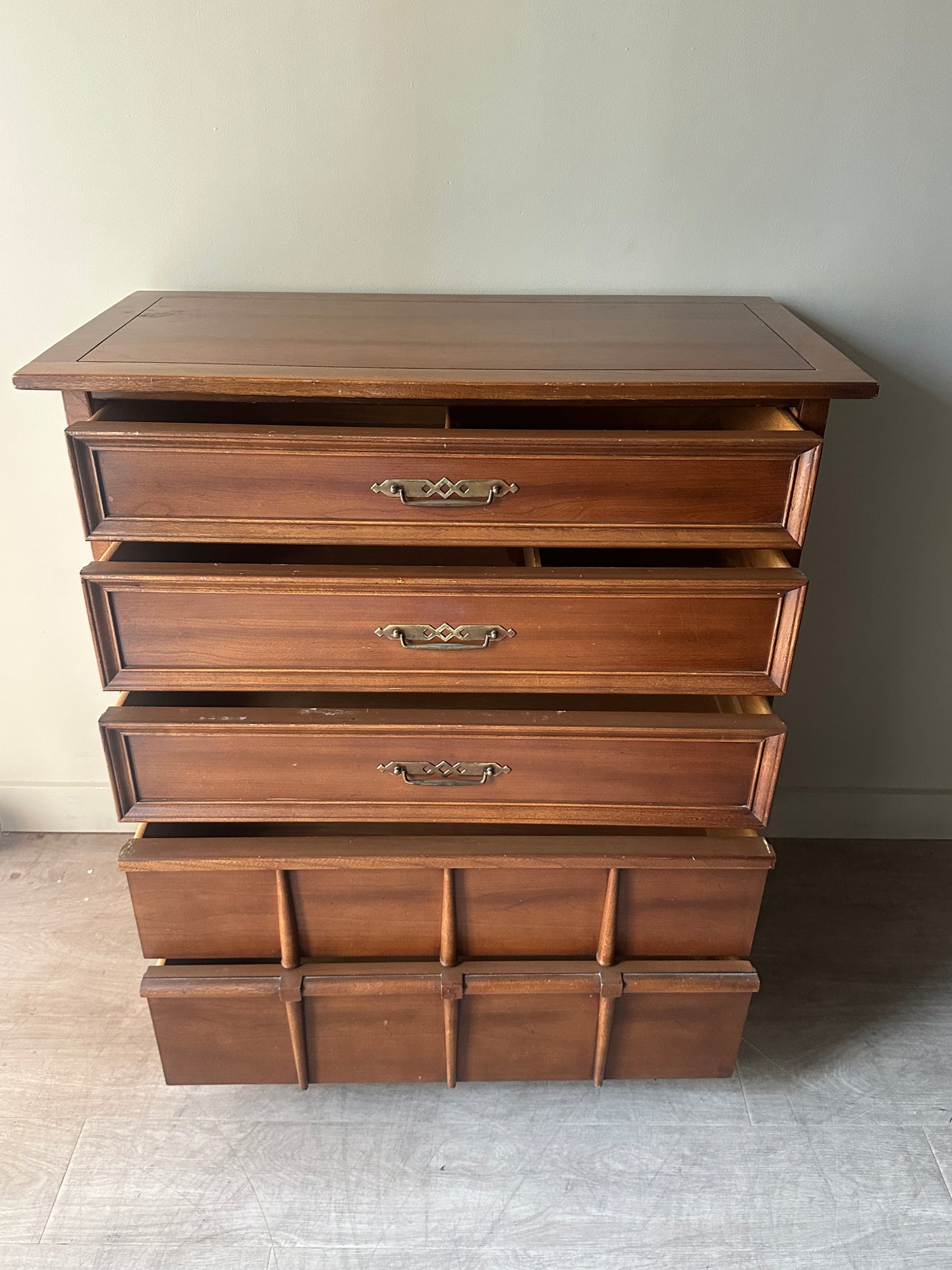 Walnut tallboy