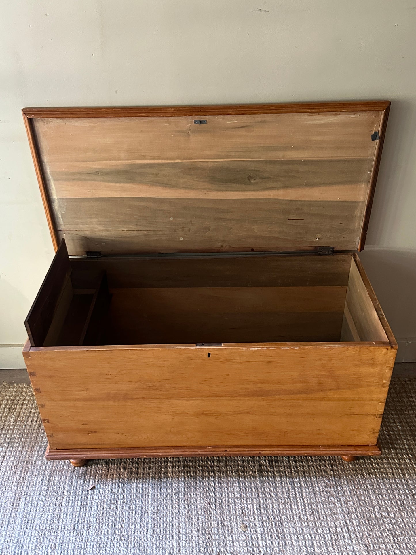 Light pine chest