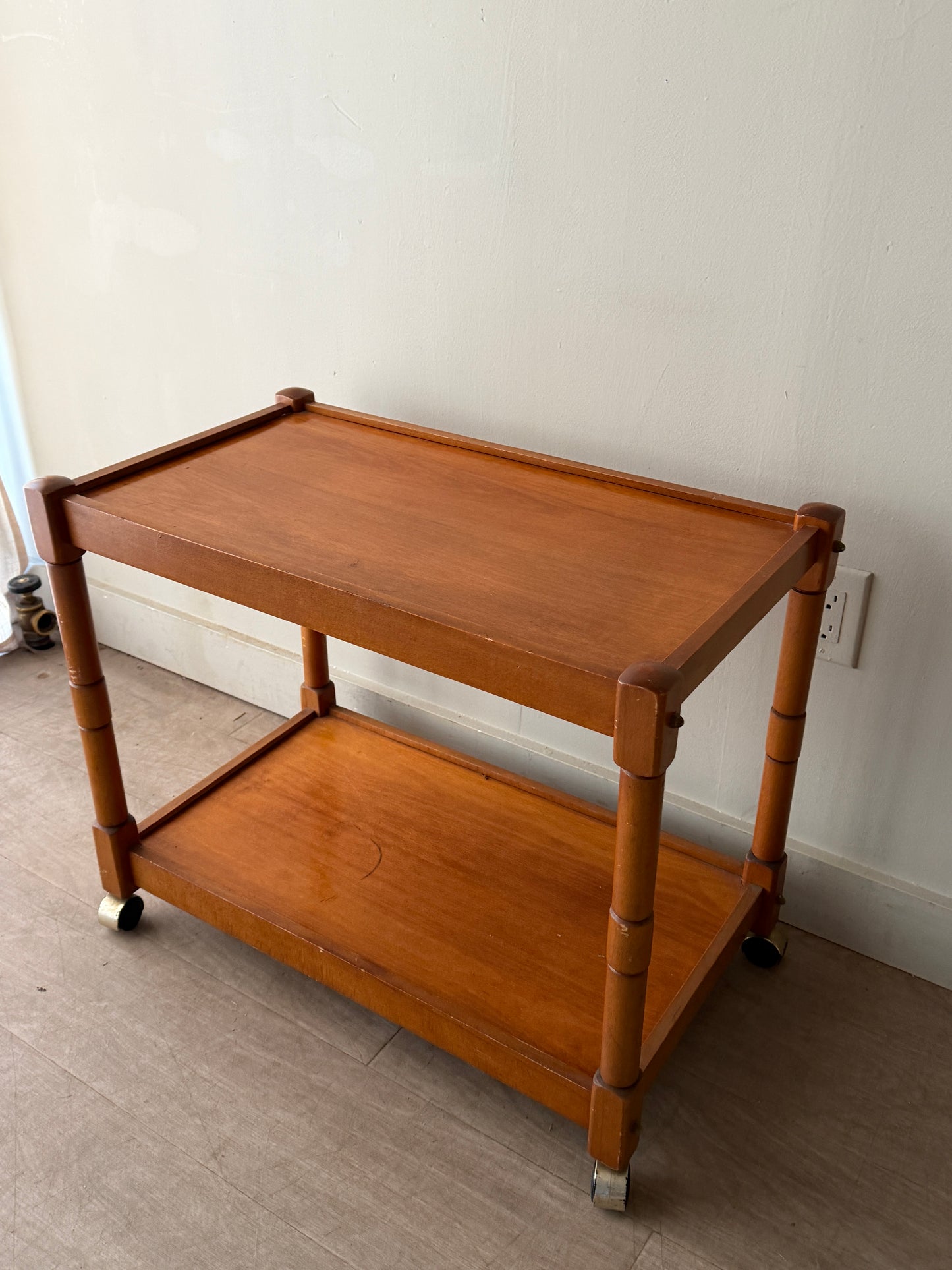 Maple bar cart