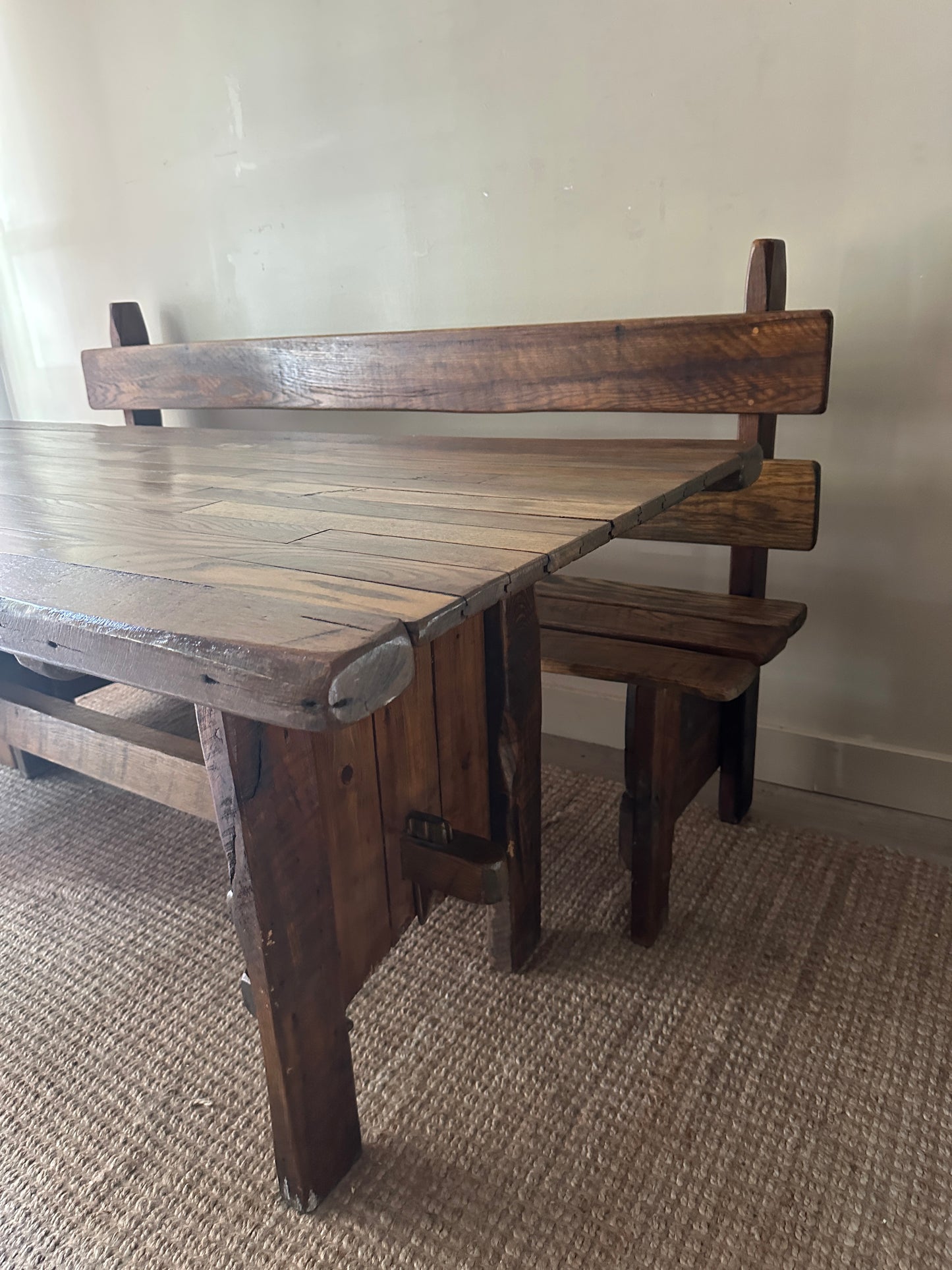 Pine dining set.