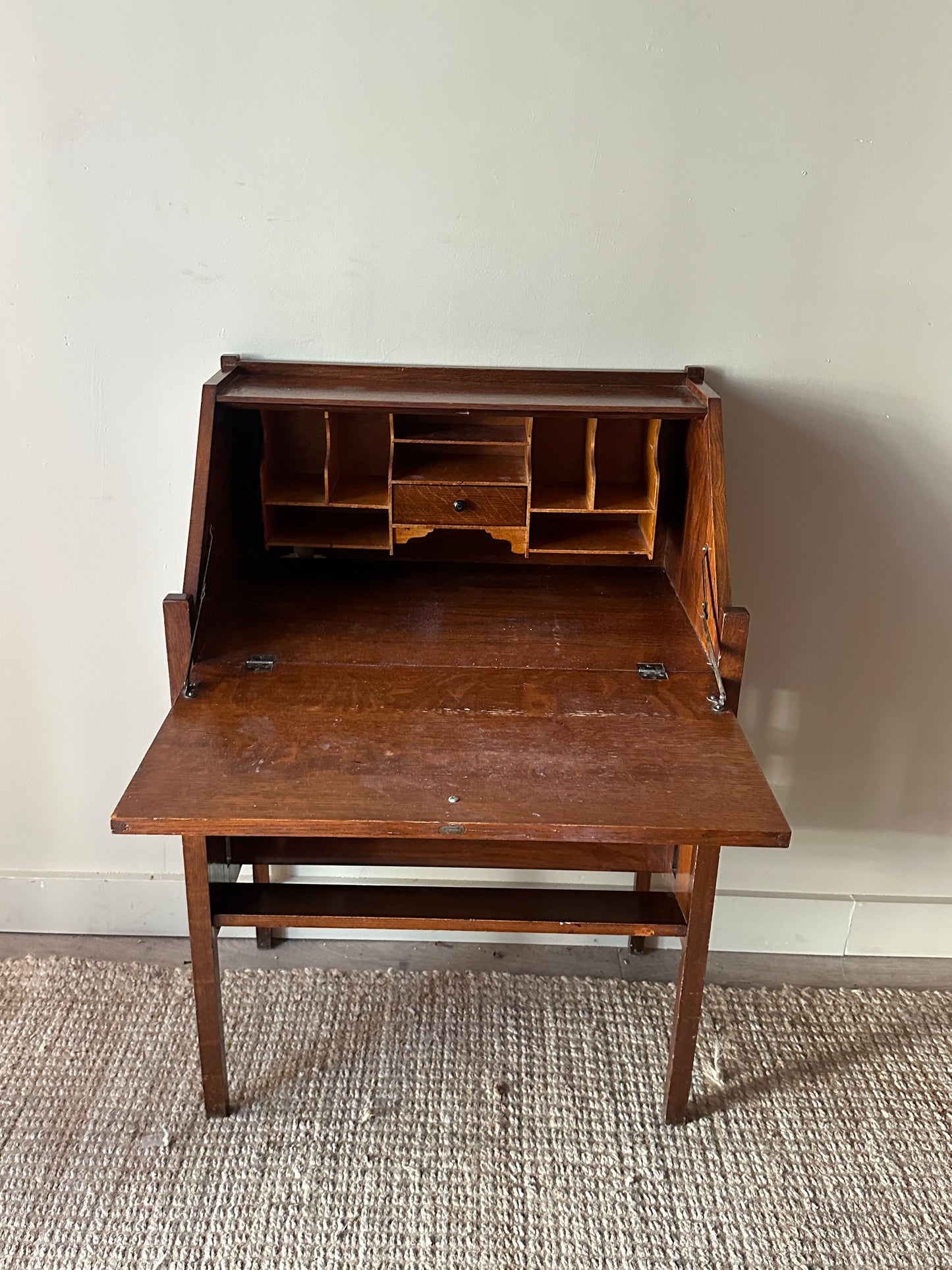 Oak secretary desk