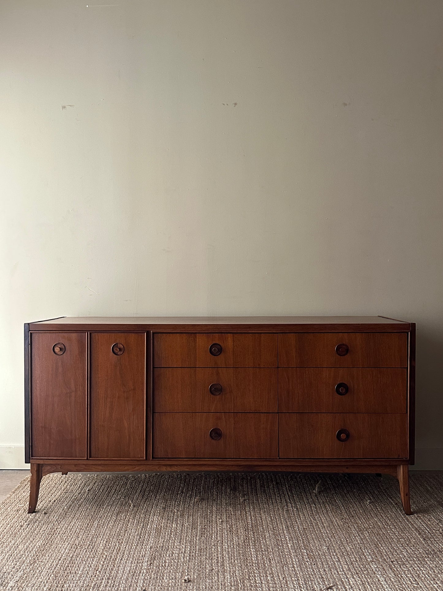 Kroehler walnut credenza