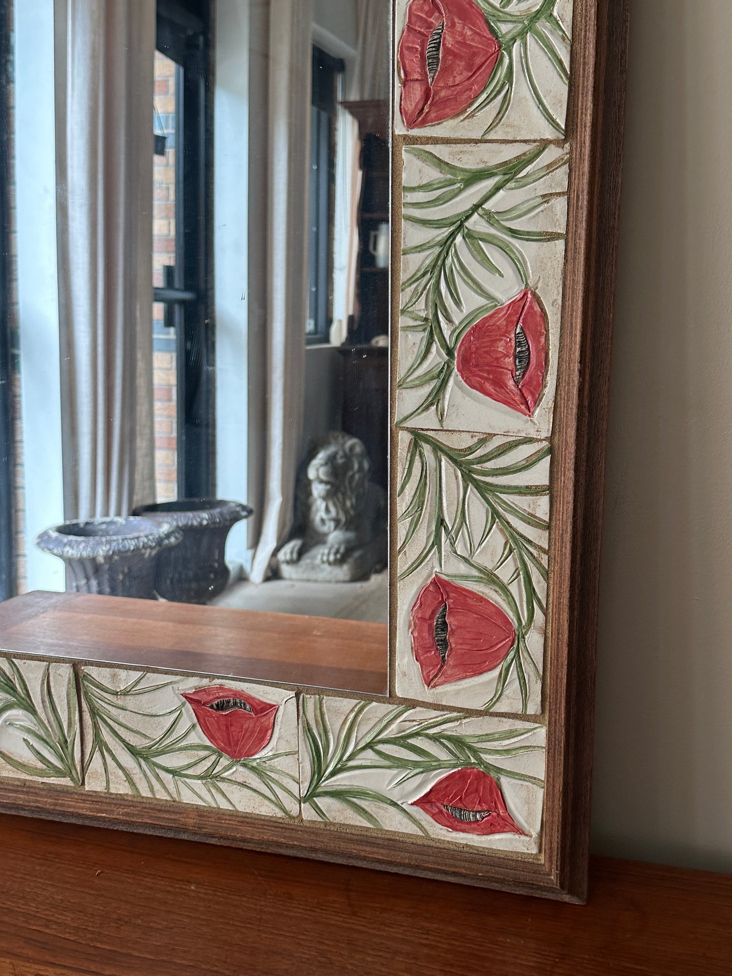 Poppy Tile Mirror