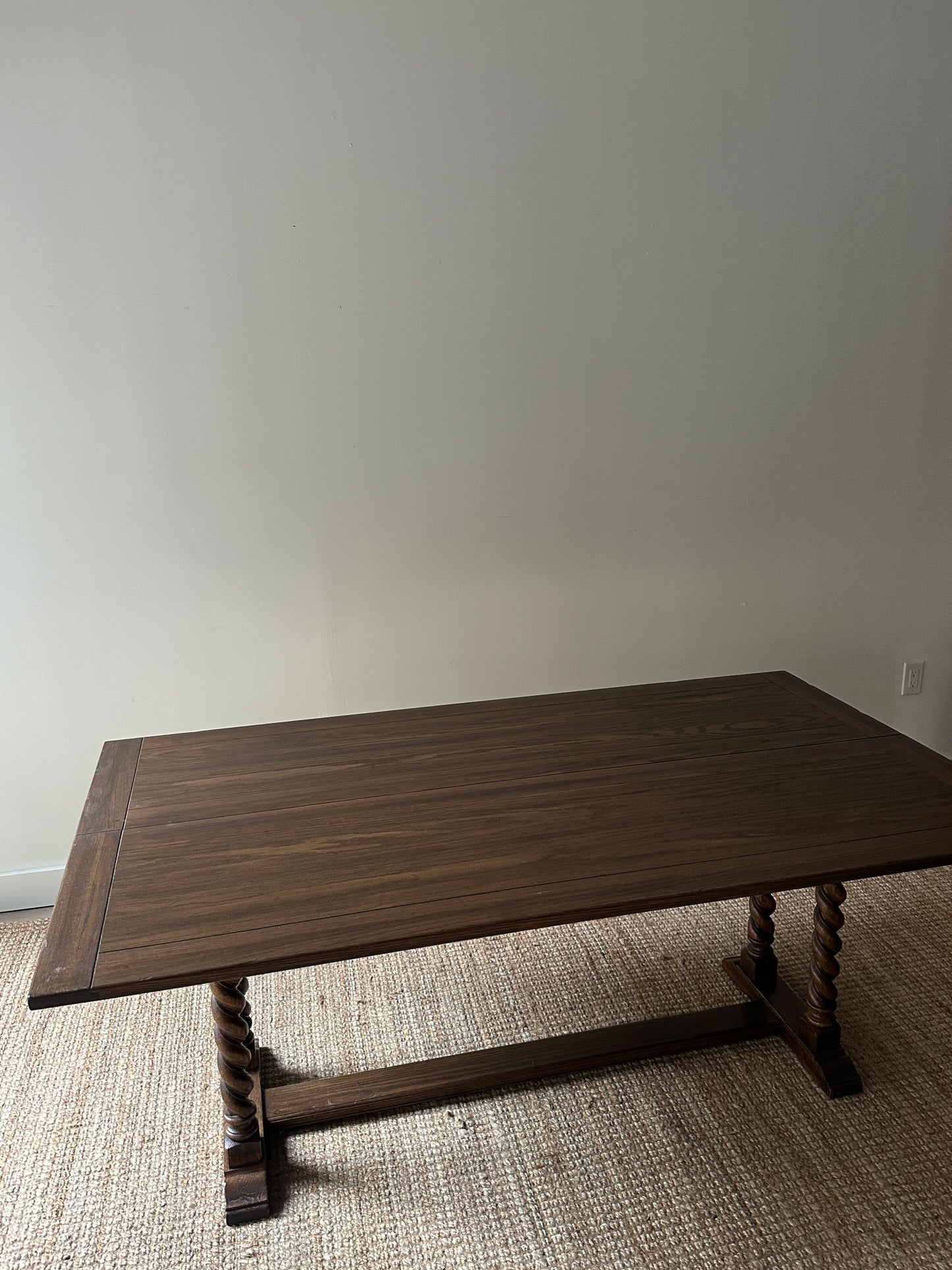 Barley twist folding dining table