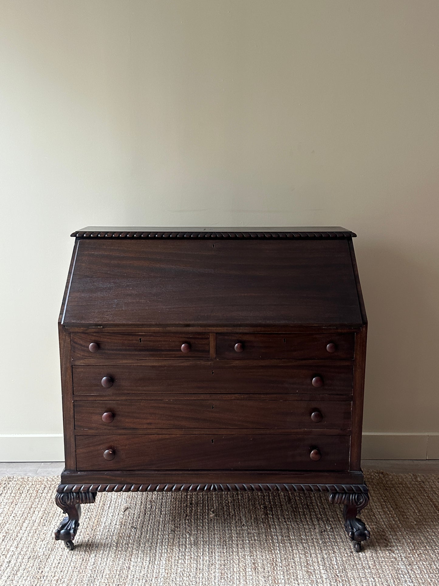 Slant front desk