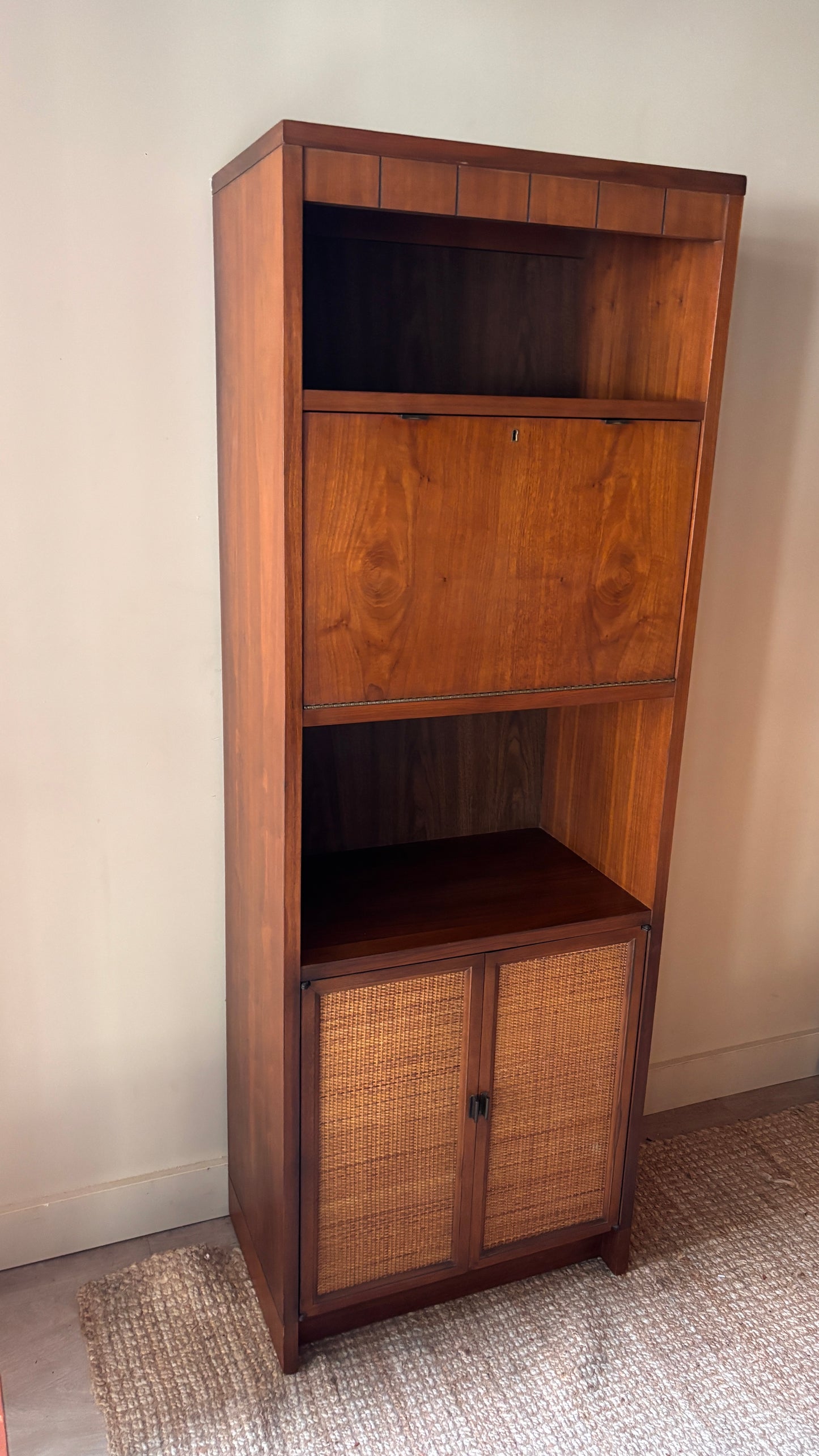 Walnut bar cabinet