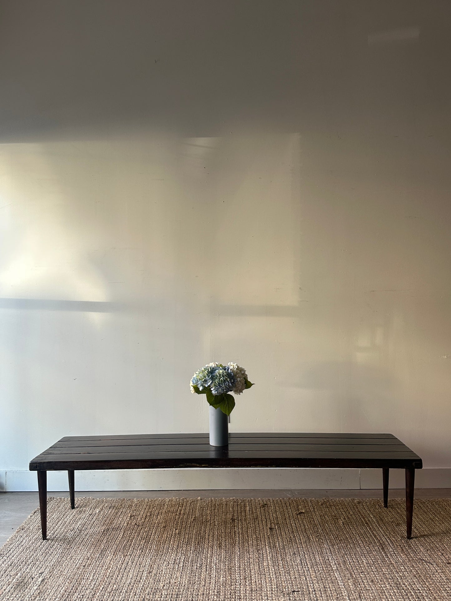 Long plank coffee table