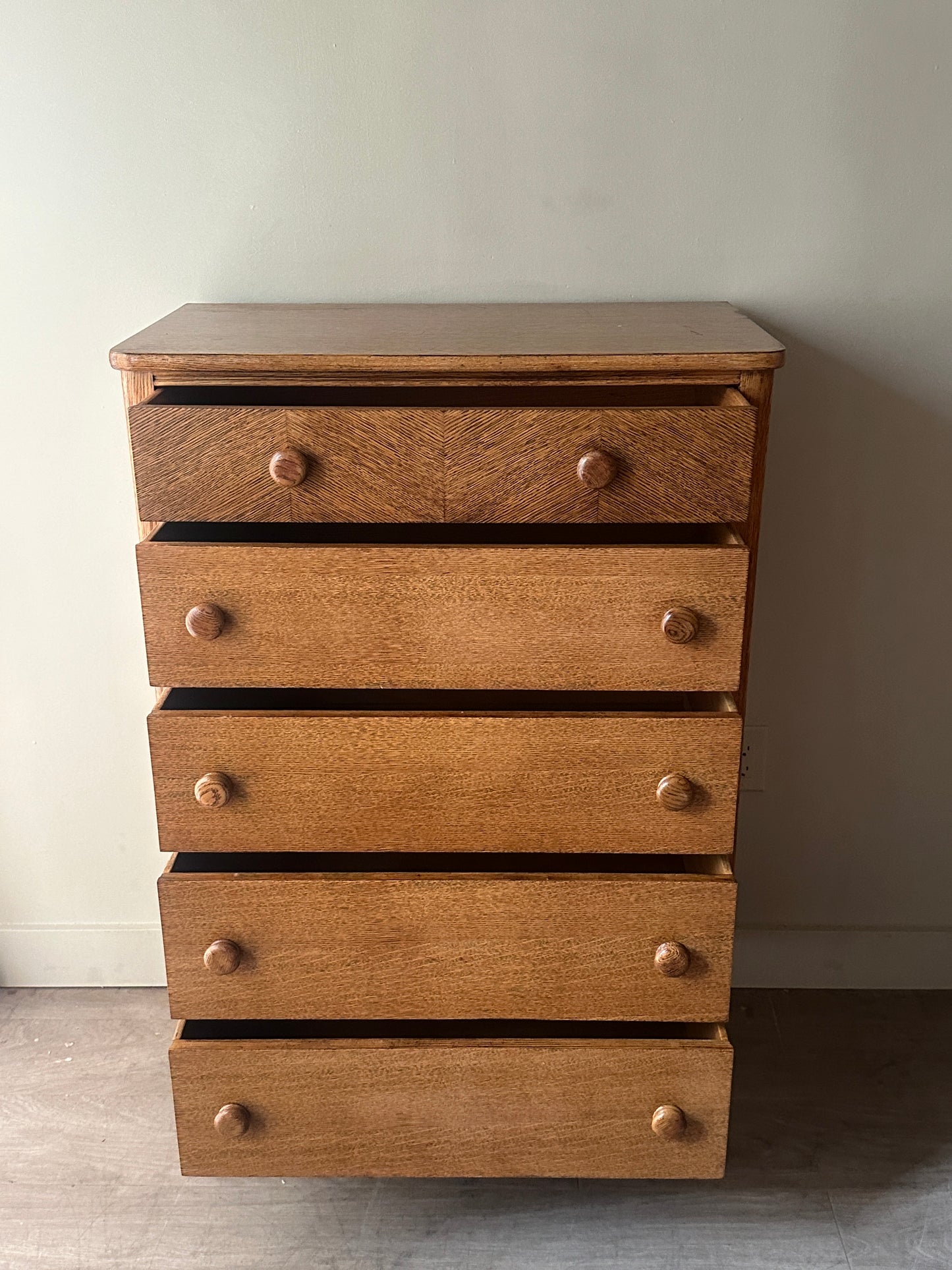Oak tallboy